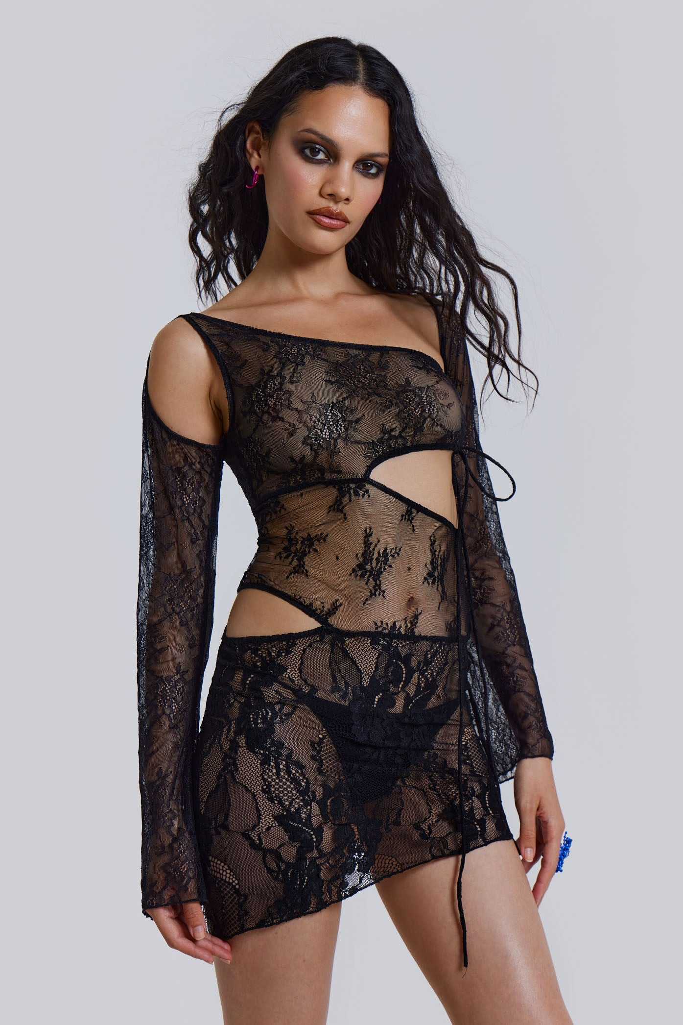 Siren Mini Dress in Black