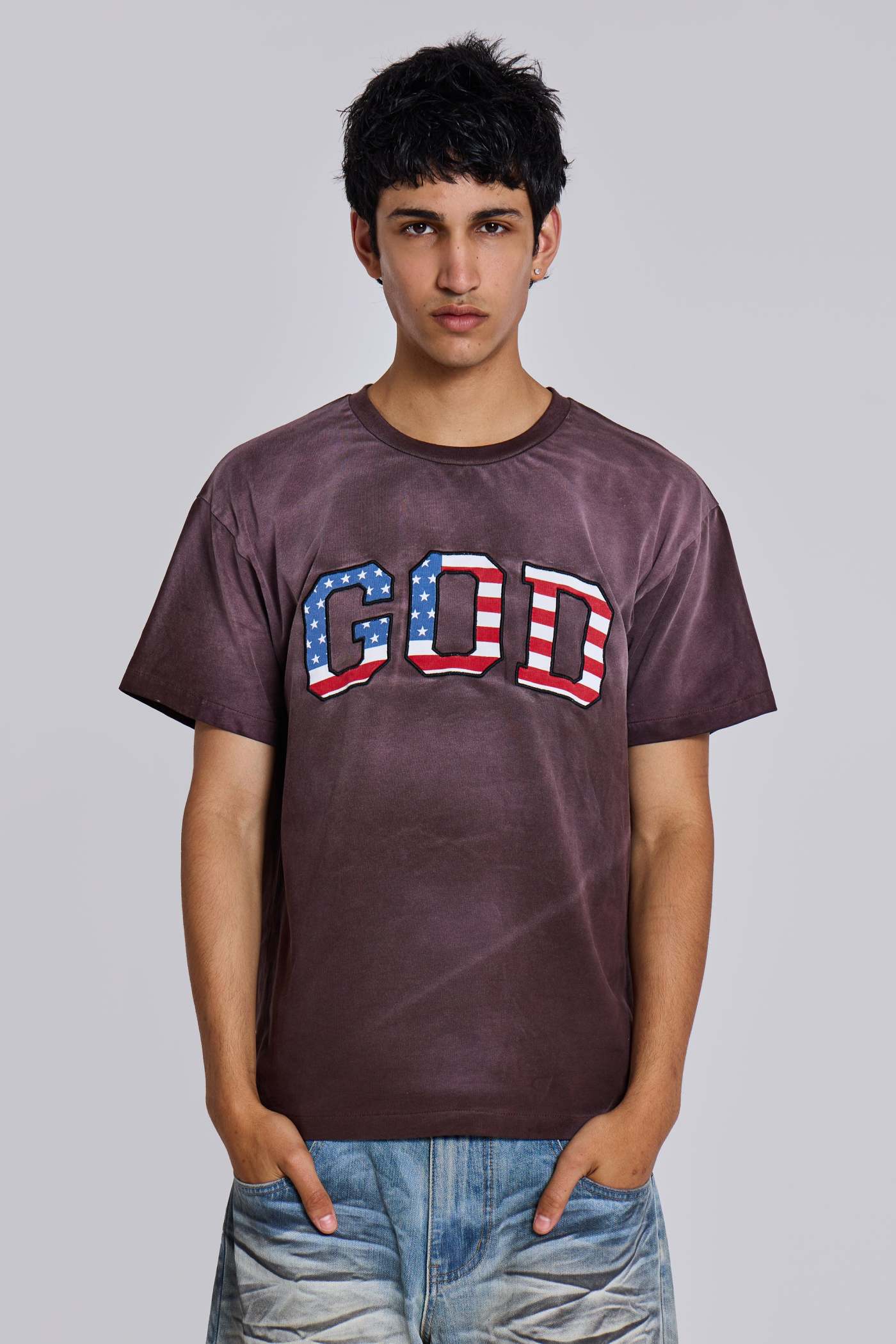 Vintage Wash ‘GOD’ Tee
