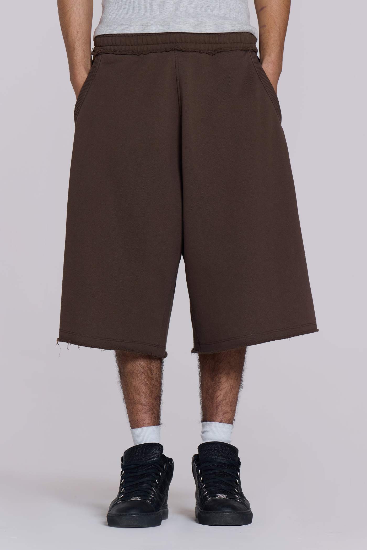 Chocolate Brown Monster Jogger Shorts