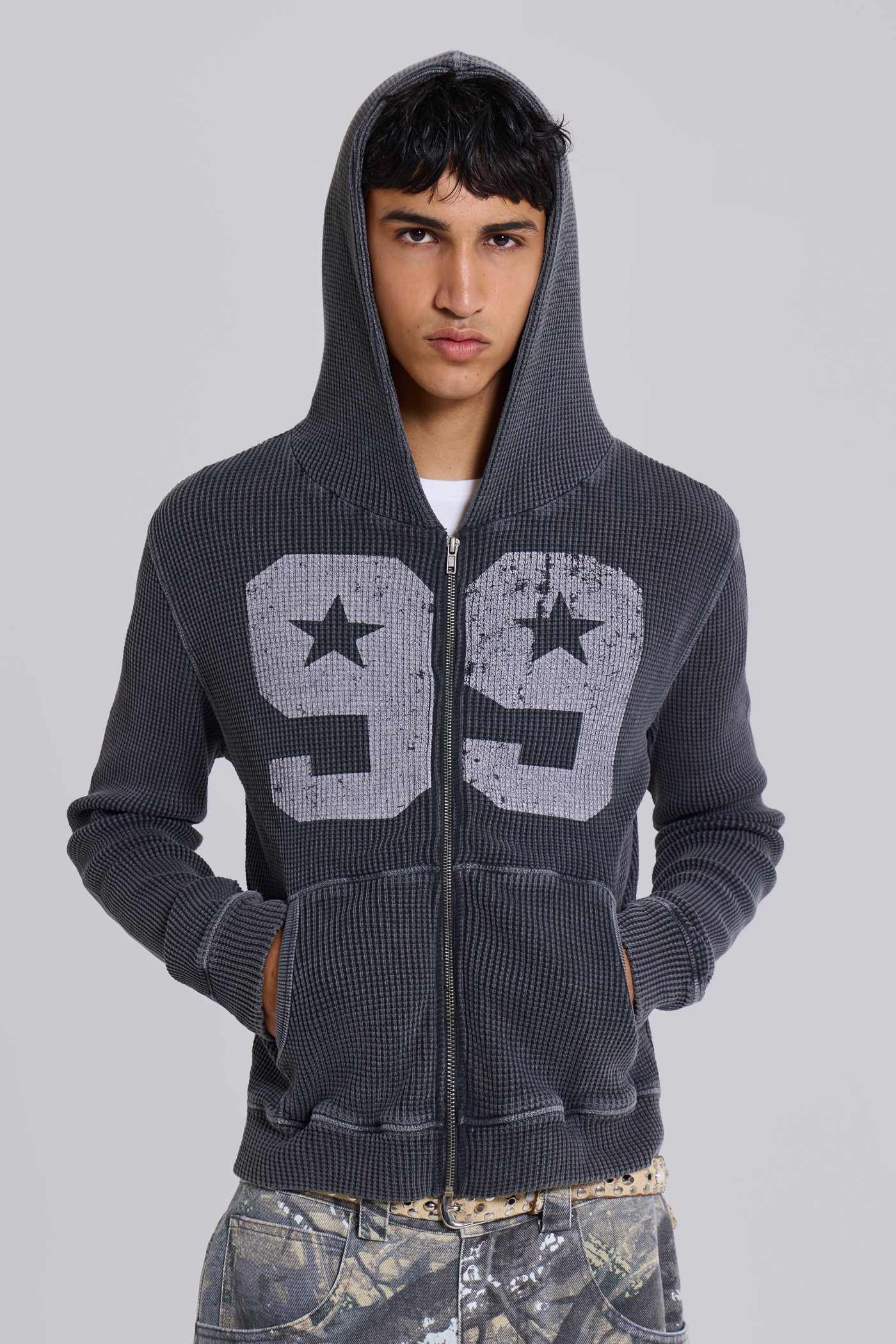 関税送料込【JADED LONDON】Zip Up Hoodie Shop Black Mini Monster Hoodie | Jaded London | Clothing