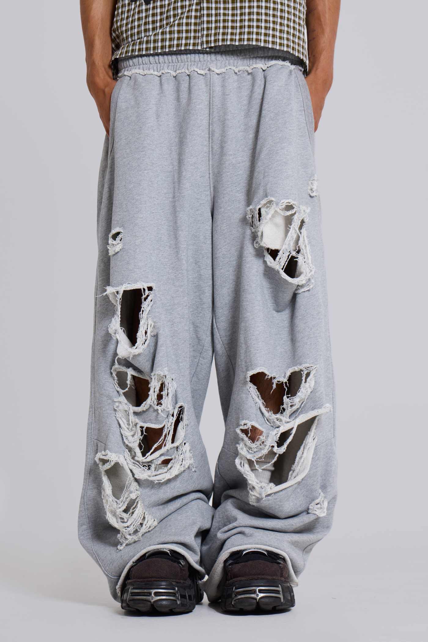 Distressed Monster Joggers In Loopback