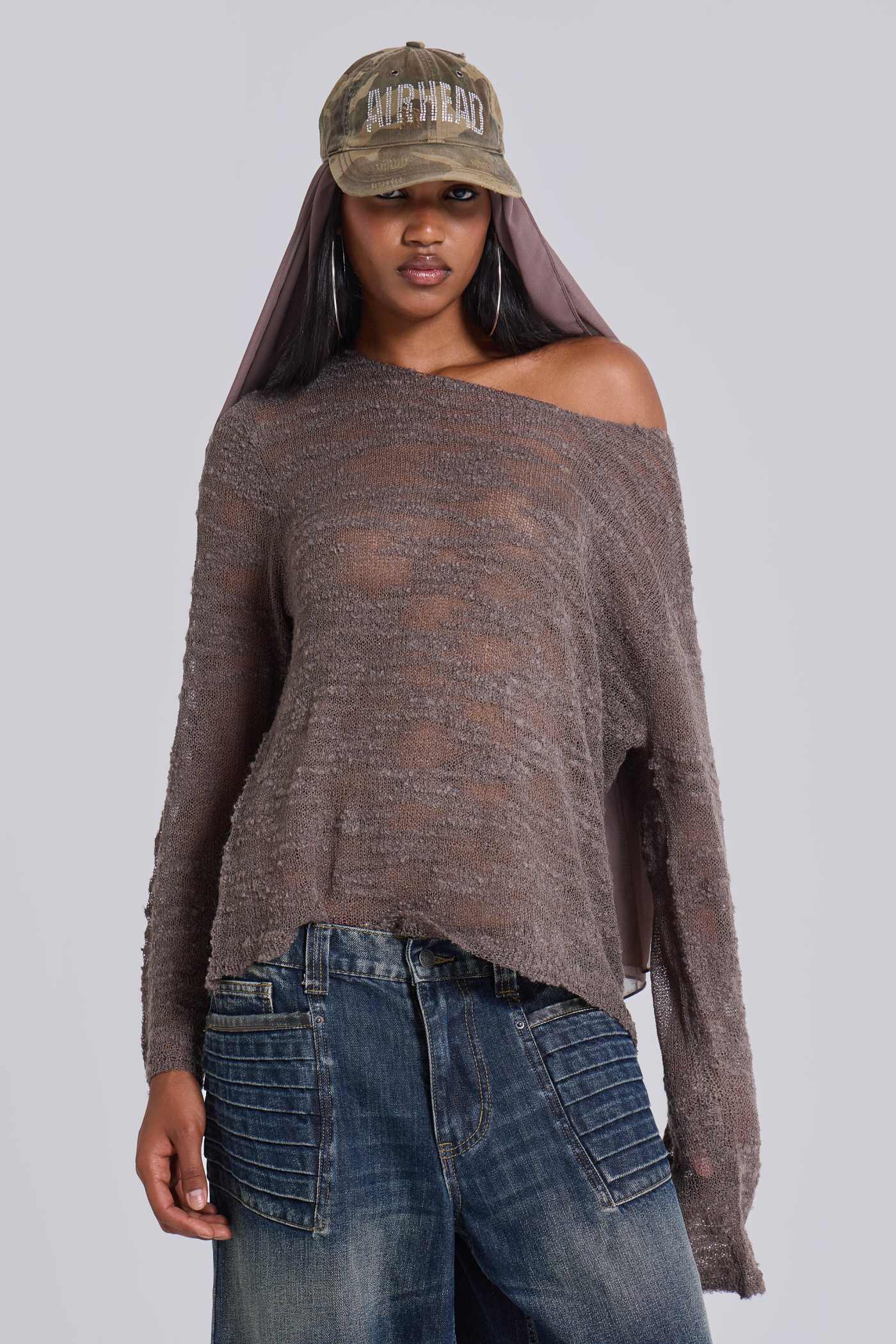 色々な Taupe Stray Knit | Jaded London | Clothing トップス