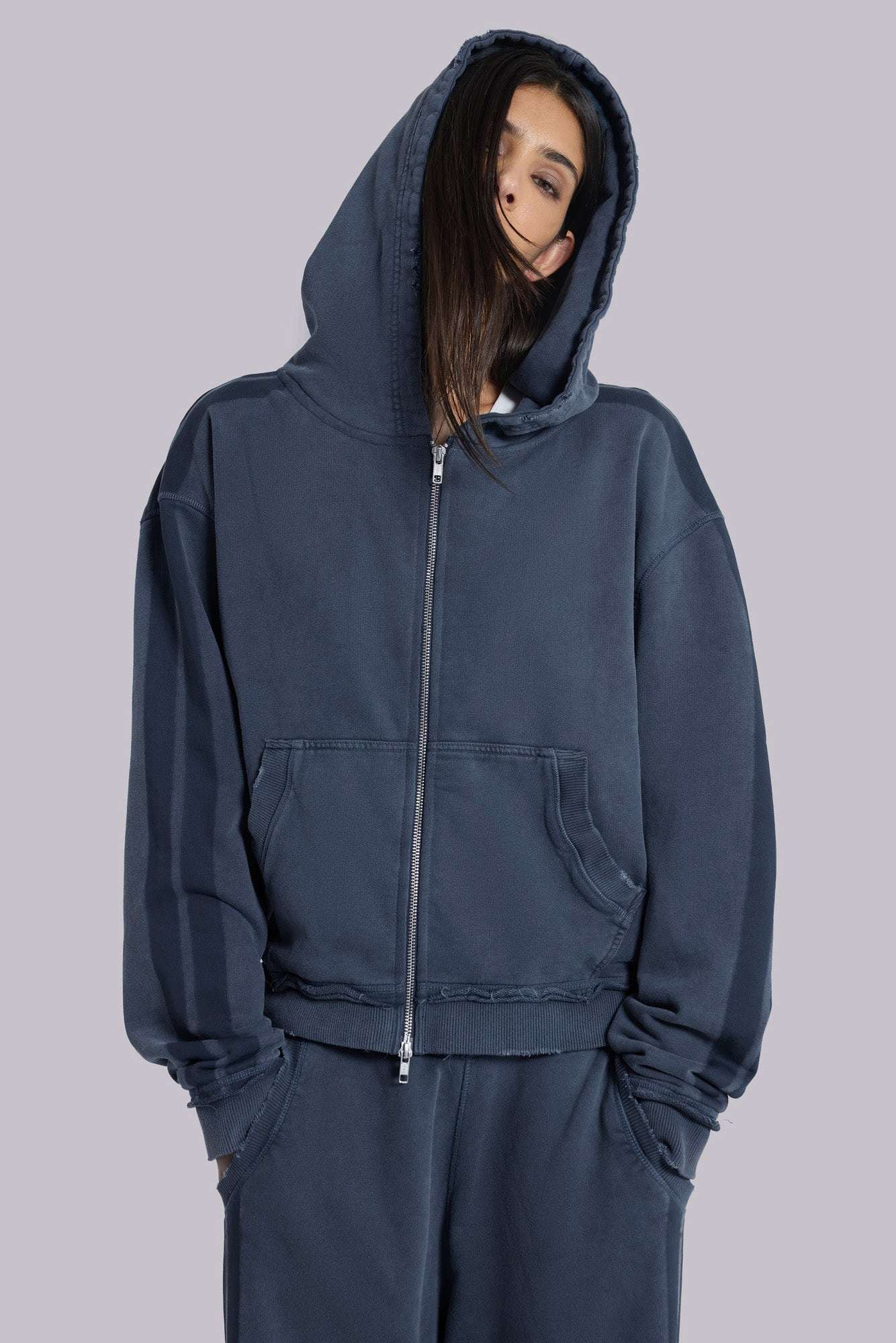 Blue Sporty Baggy Monster Hoodie