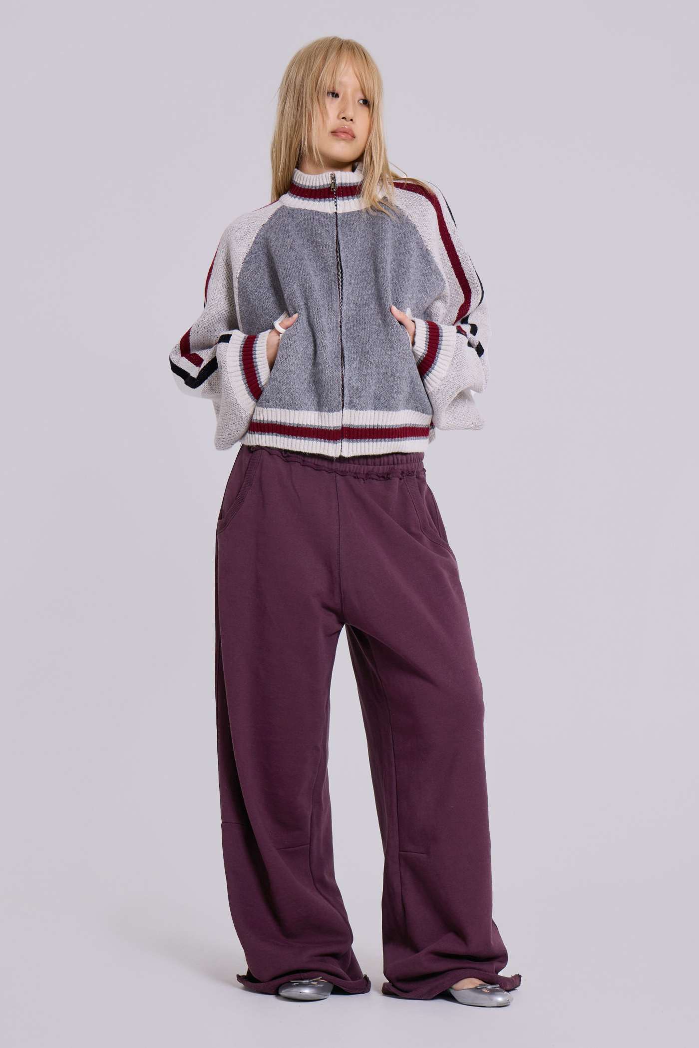 Dark Burgundy Monster Joggers