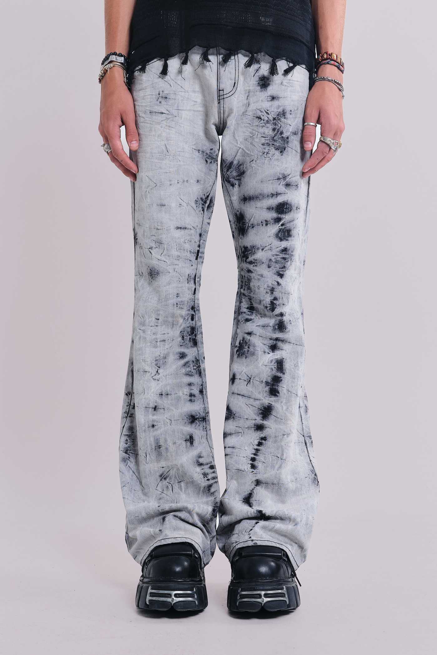 Grey Tie Dye Drift Jeans | Jaded London | Clothing