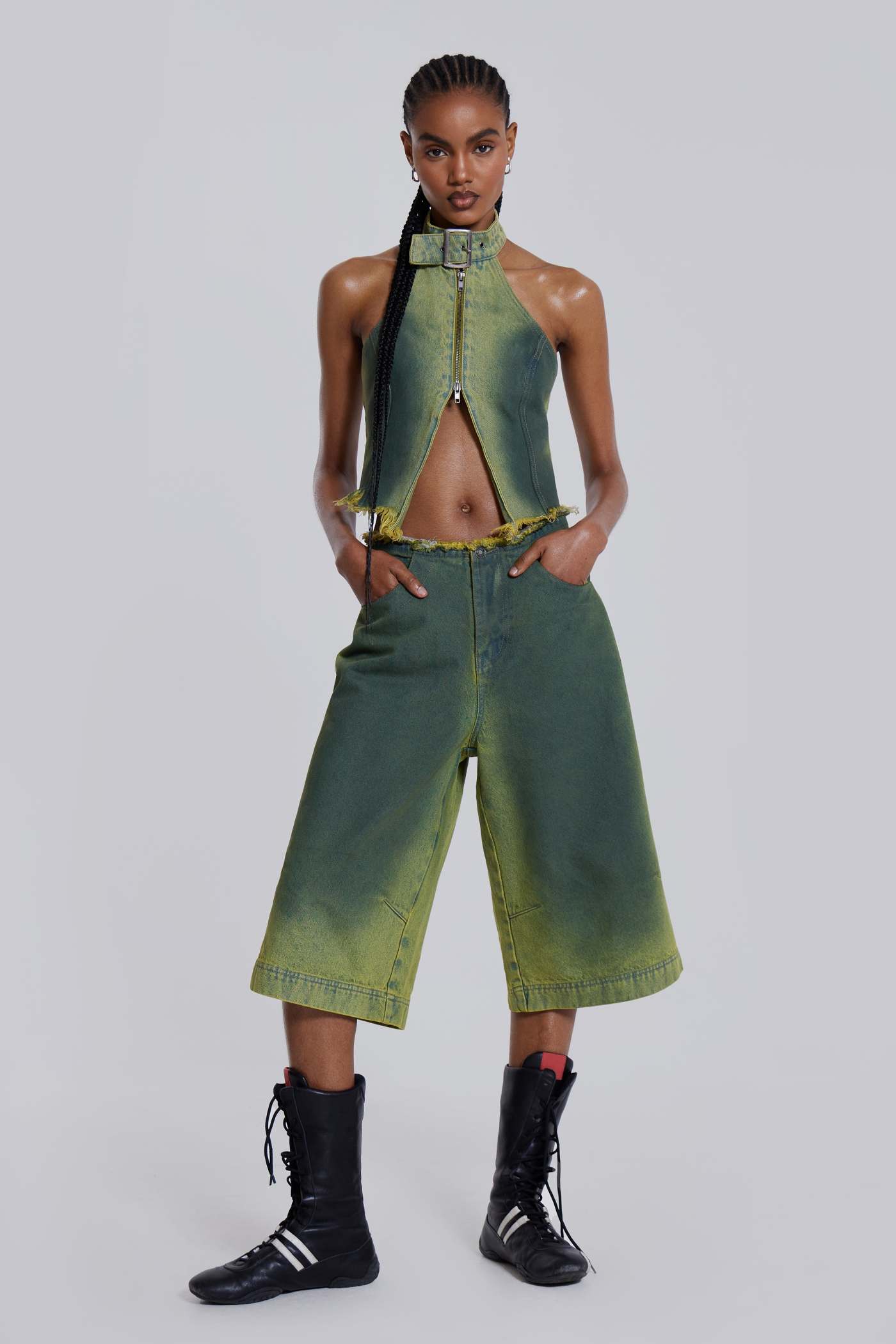 売れ筋商品 Toxic Shop Denim Clothing | London Jaded | Jorts パンツ