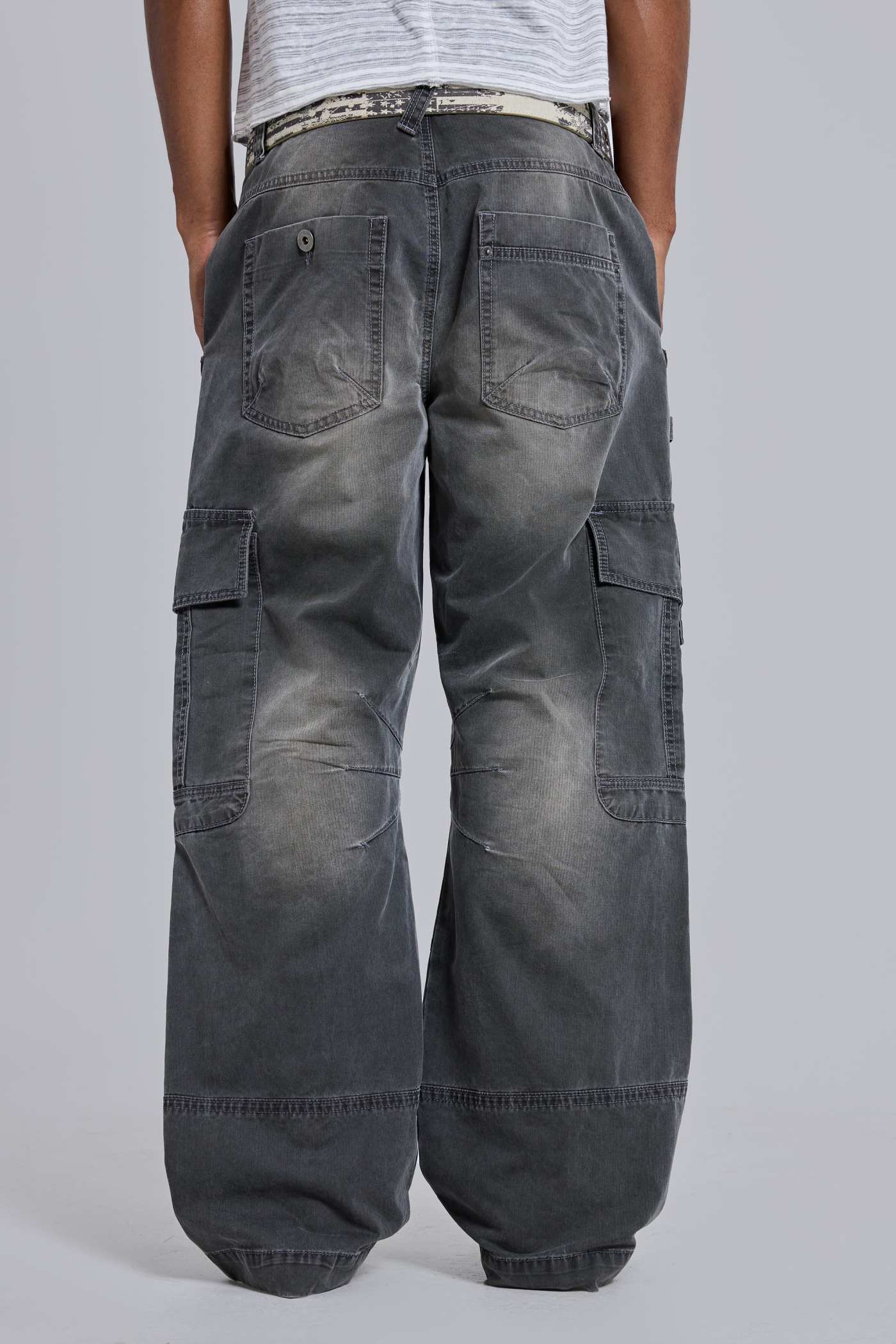 WASHED SLUB STRAIGHT LEG CARGO