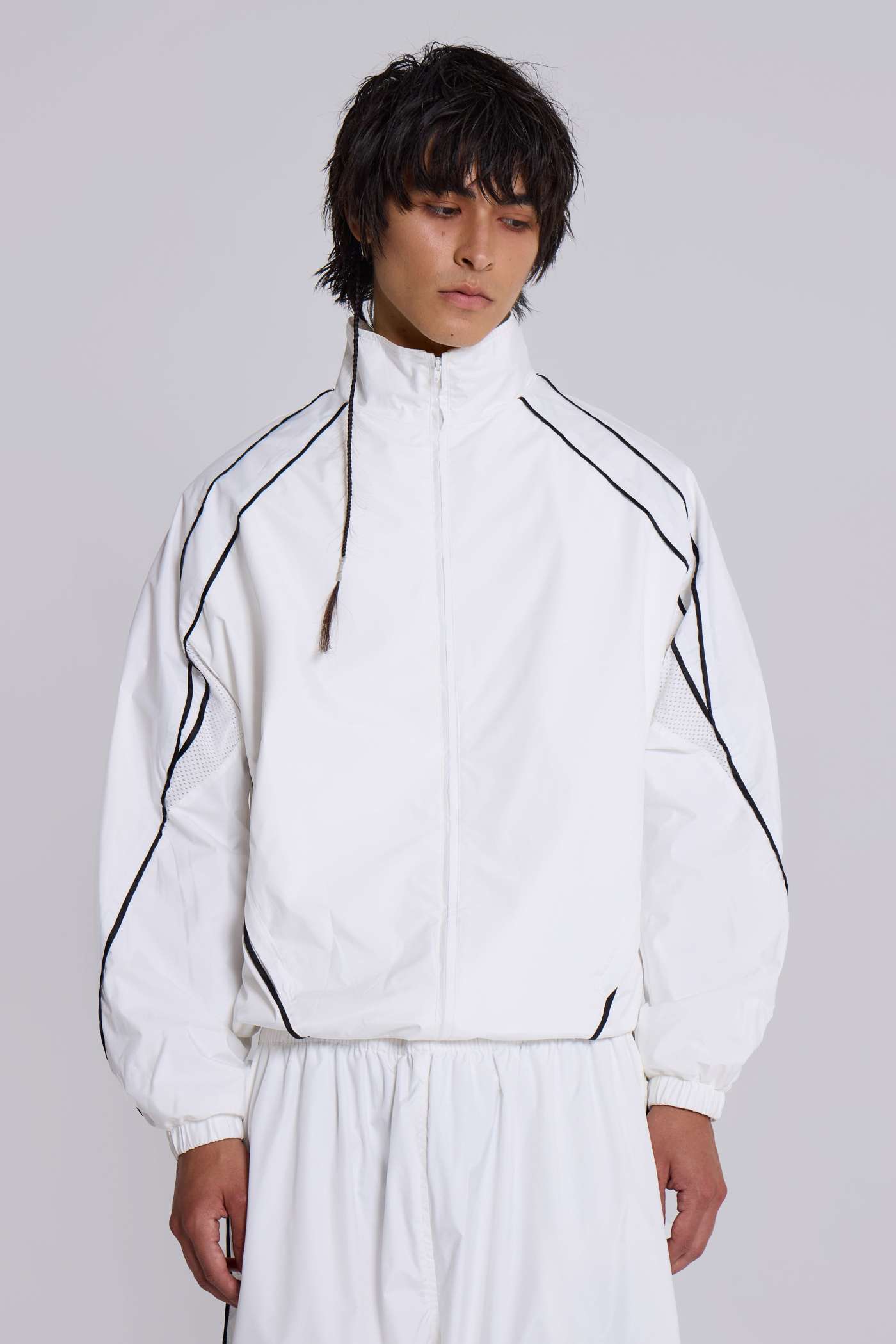 White Vapor Tracksuit Top | Jaded London | Clothing