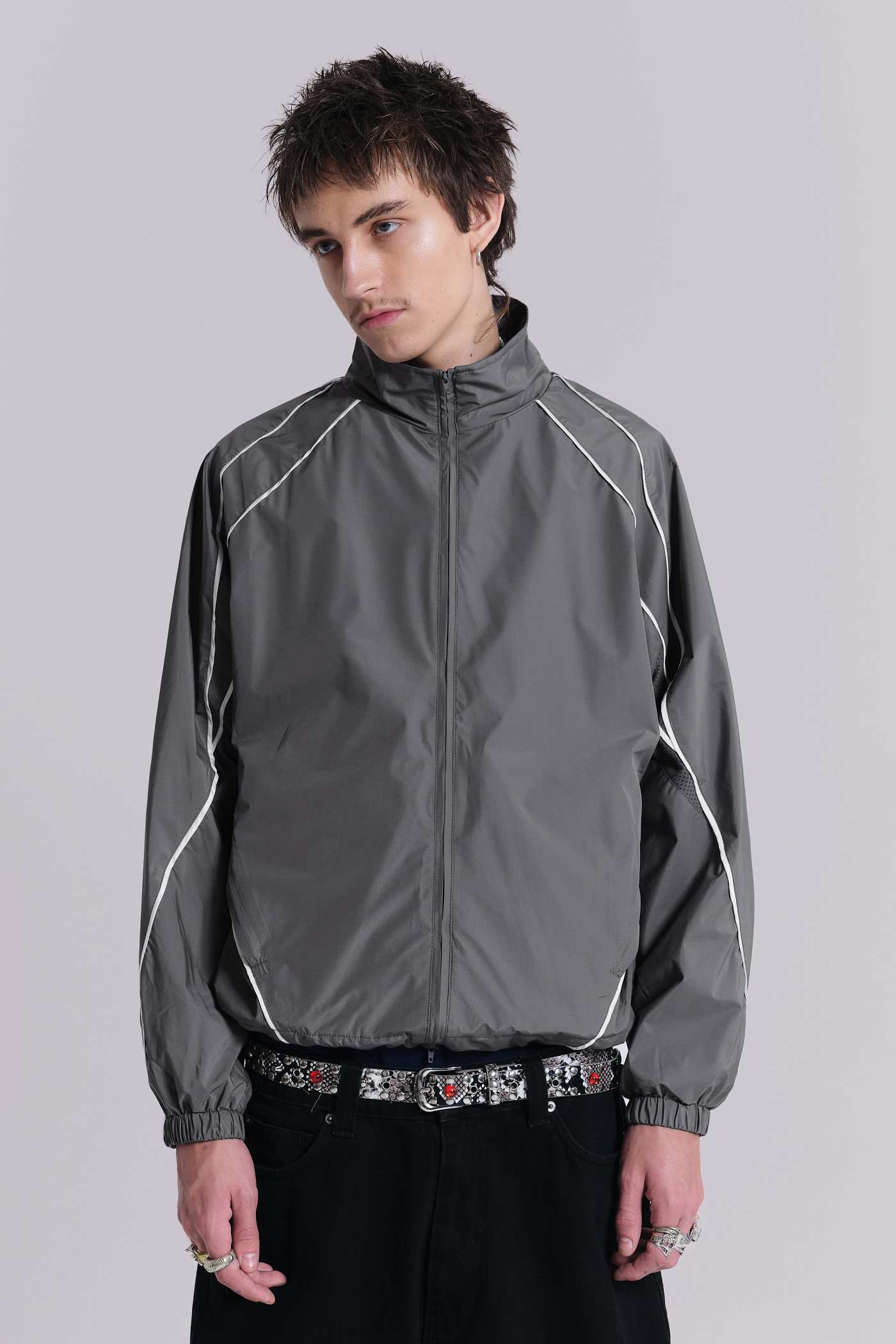 Grey Vapor Tracksuit Top