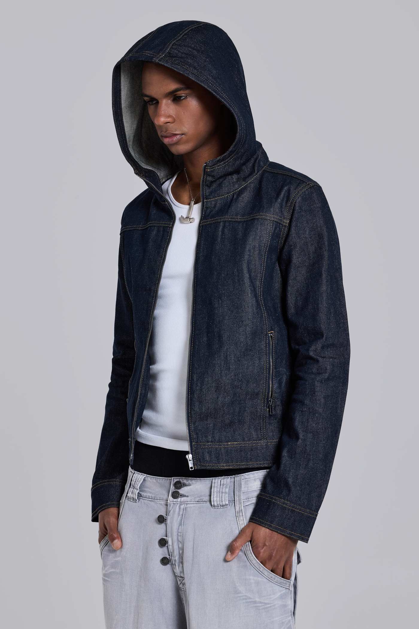 Indigo Bedrock Denim Jacket