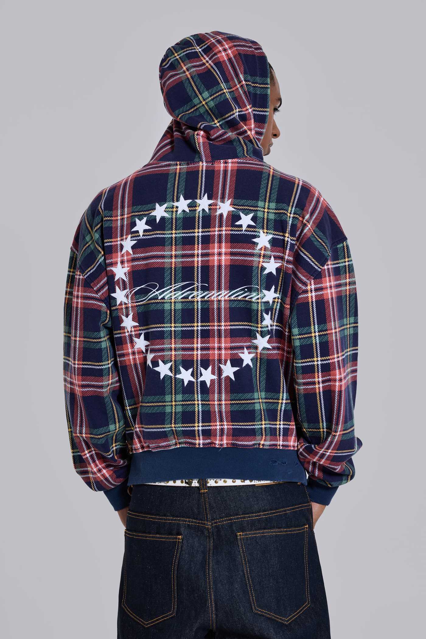 Adrenaline Checked Zip Hoodie