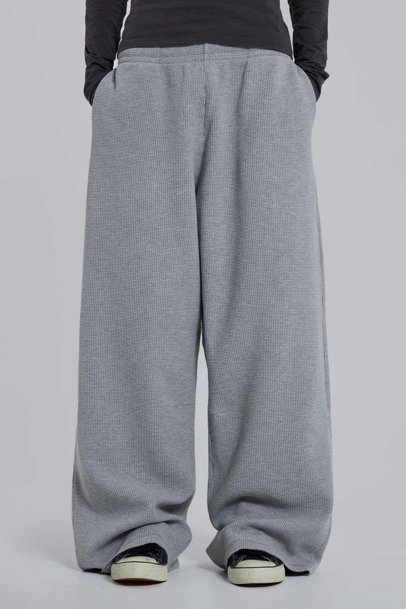 Grey Marl Waffle Monster Joggers