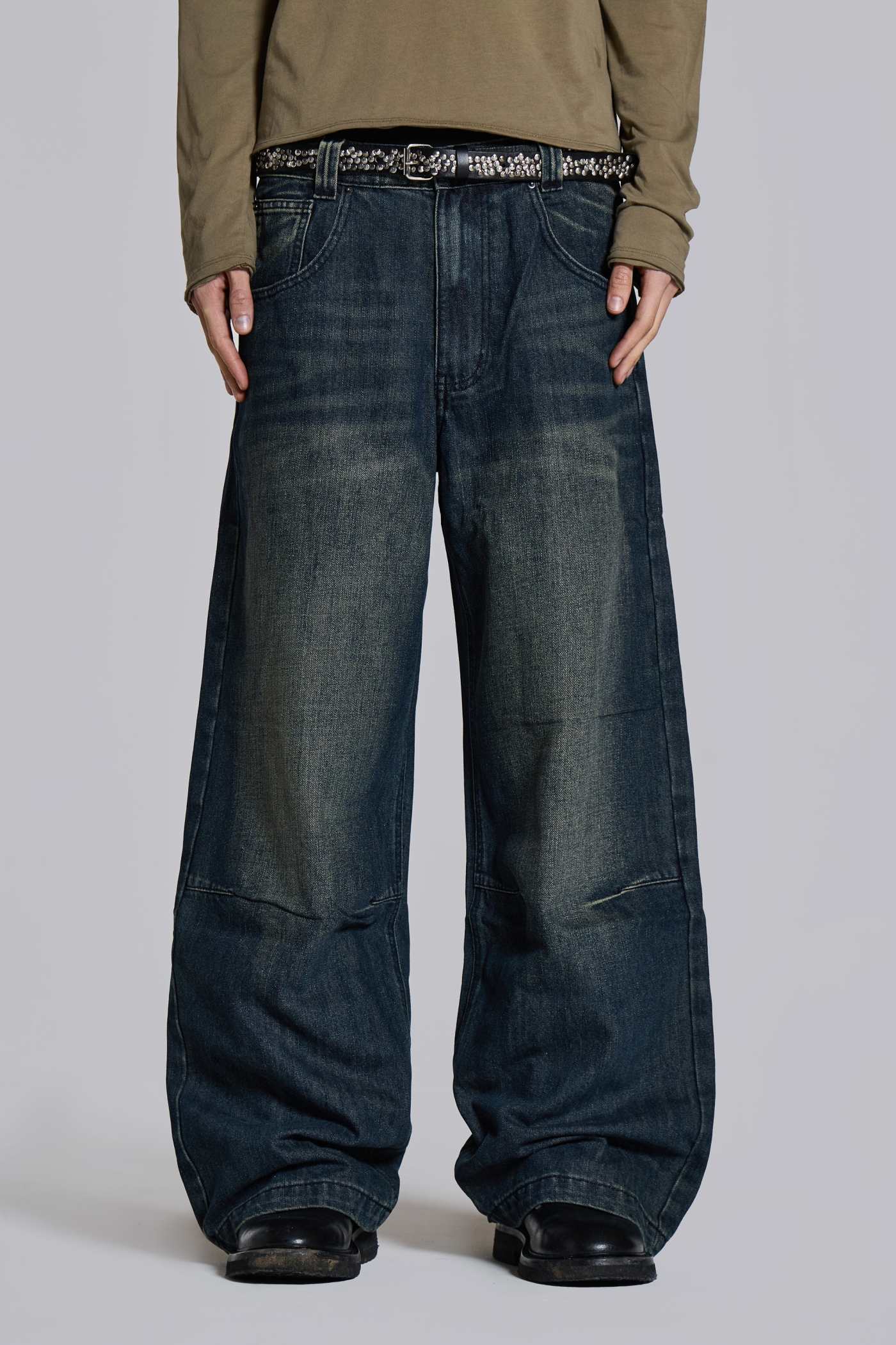 Mid Blue Slub Colossus Jeans