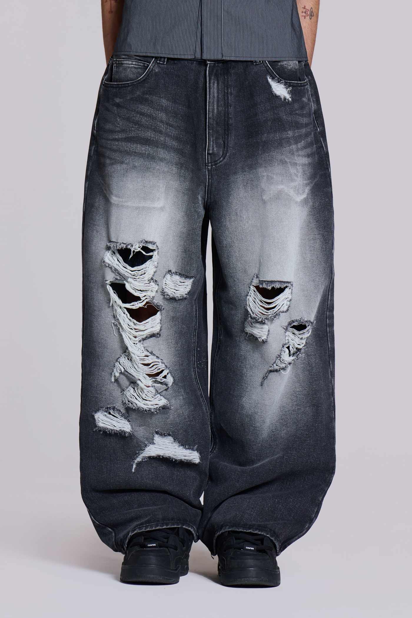 【JADED LONDON】送料関税込み Scattered XL Colossus ジーンズ Cinch XL Colossus Jeans | Jaded London | Clothing