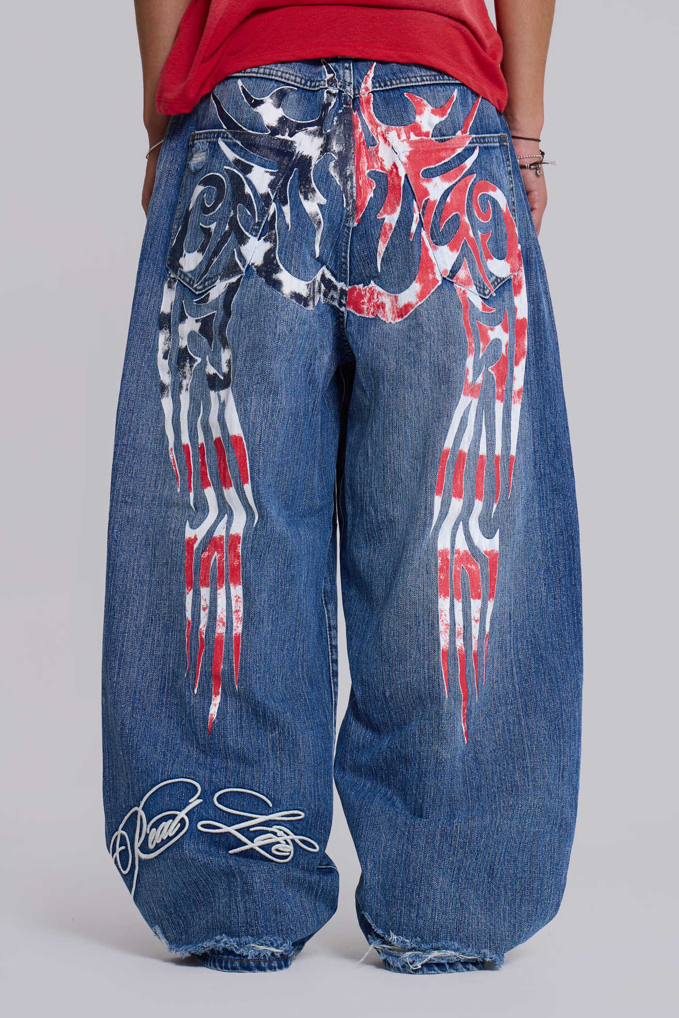◆Jaded London◆XL Colossus Jeans Light Wash Slub XL Colossus Jeans | Jaded London | Clothing