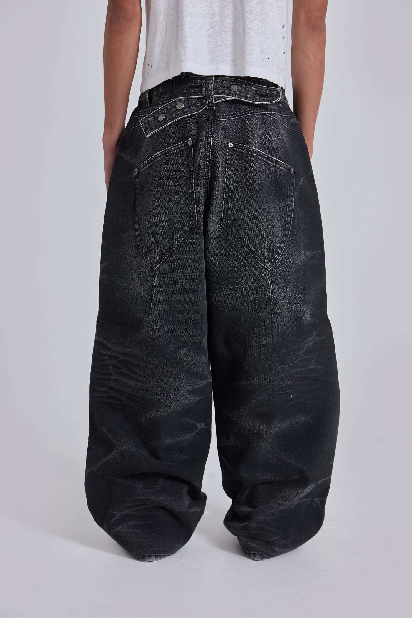 Black Cinch XL Colossus Jeans | Jaded London | Clothing