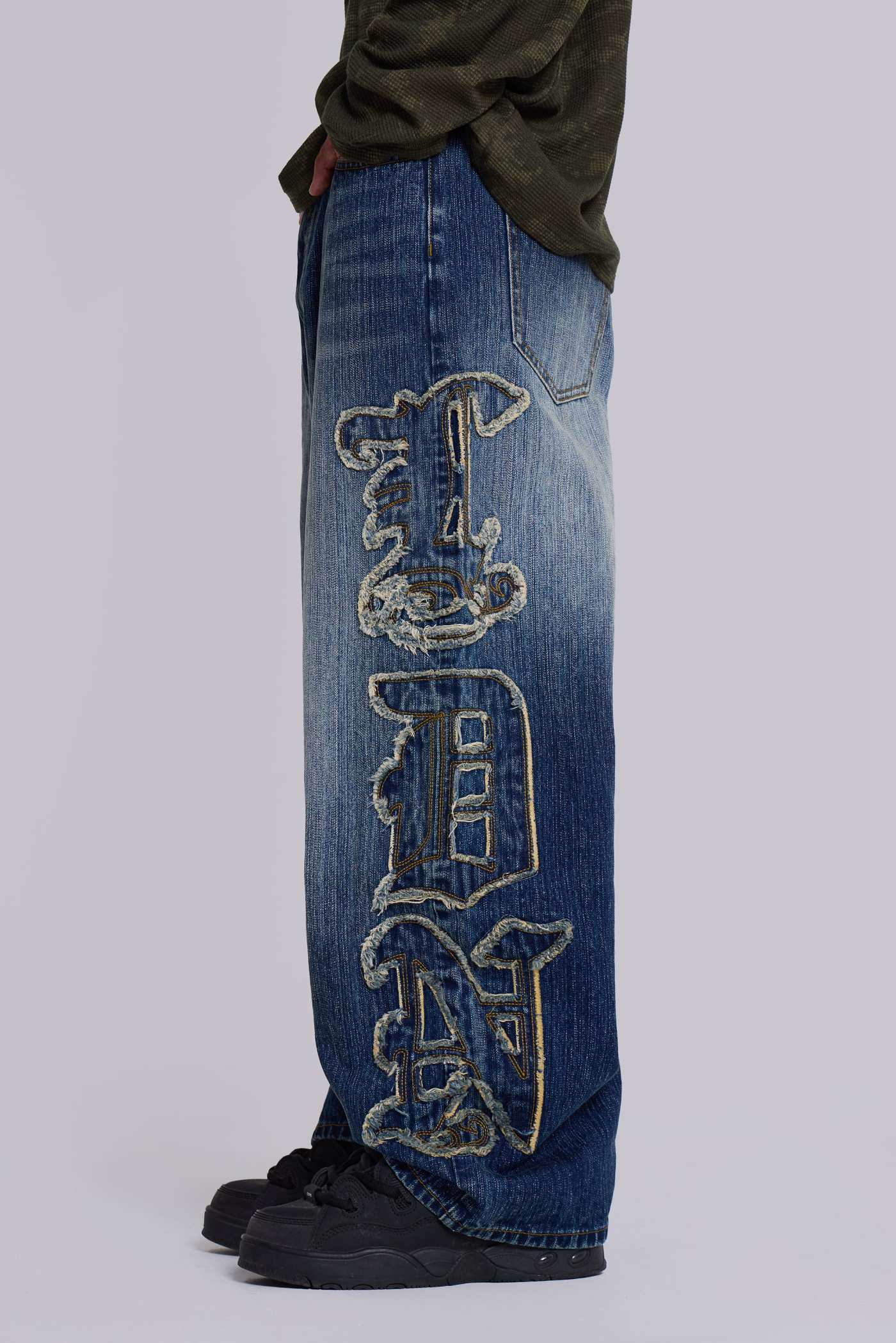 ⚽️ jaded london Colossus Jeans ldn LDN Applique XL Colossus Jeans | Jaded London | Clothing