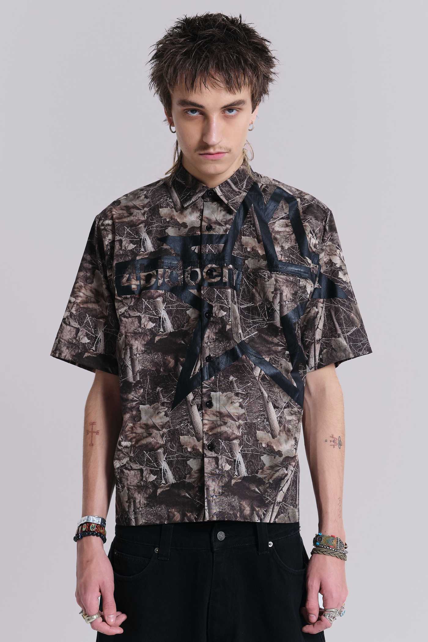 注目ブランド■JADED LONDON■人気アイテム Wasted Check Shirt Stealth Shirt | Jaded London | Clothing