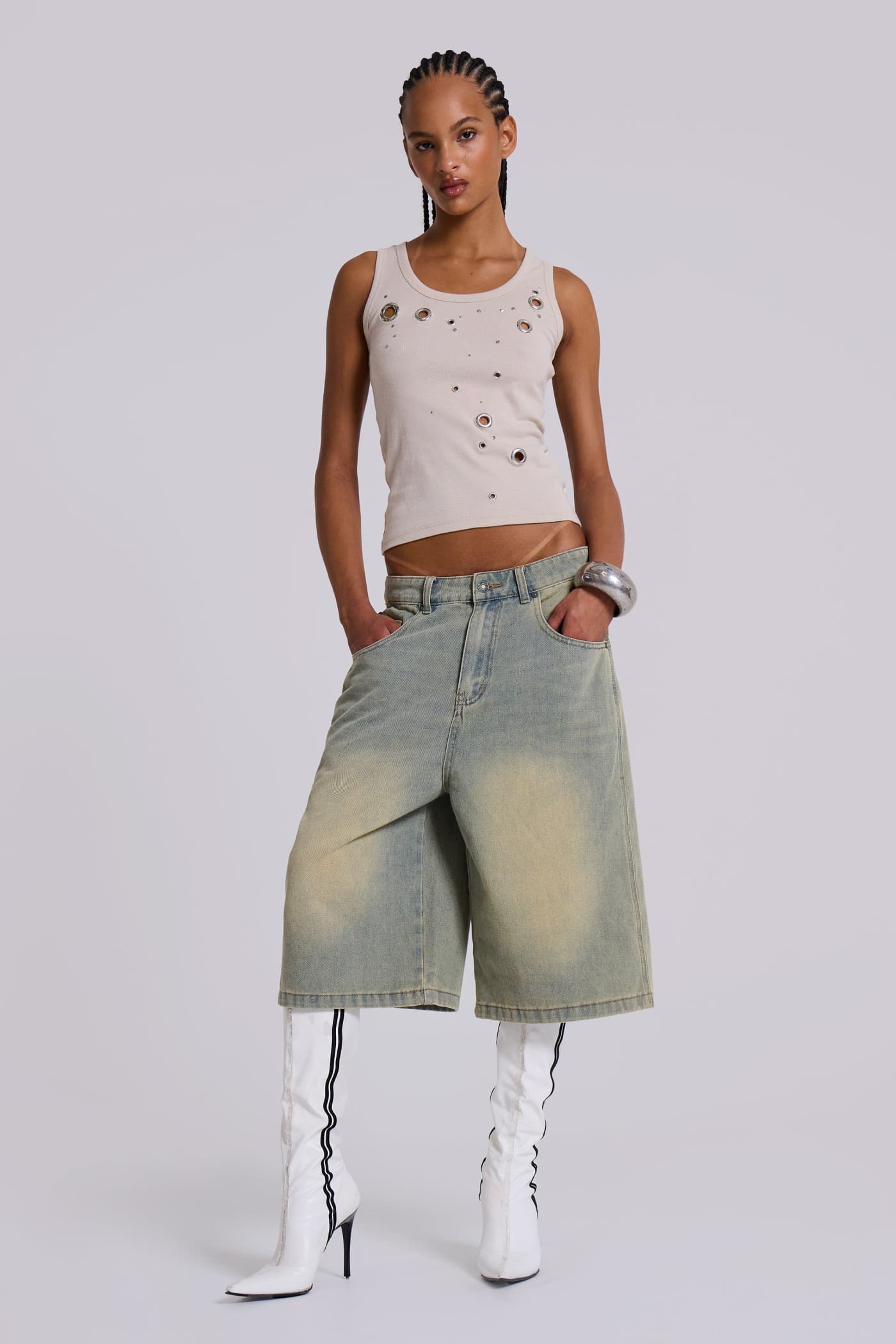 注目ブランドのギフト Jaded | Jorts Jumbo Wash Light Shop London Clothing | パンツ