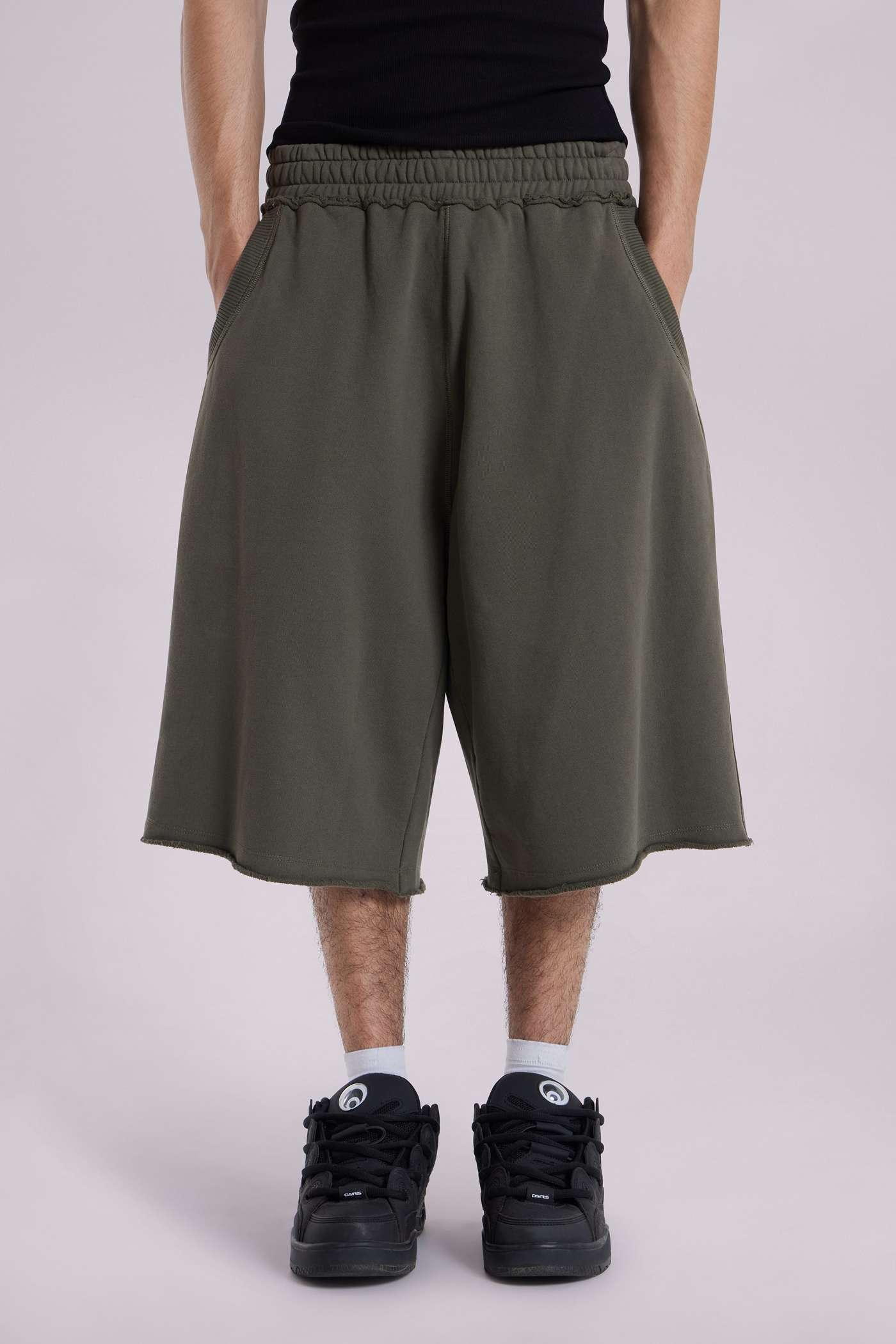 Khaki Monster Shorts | Jaded London | Clothing