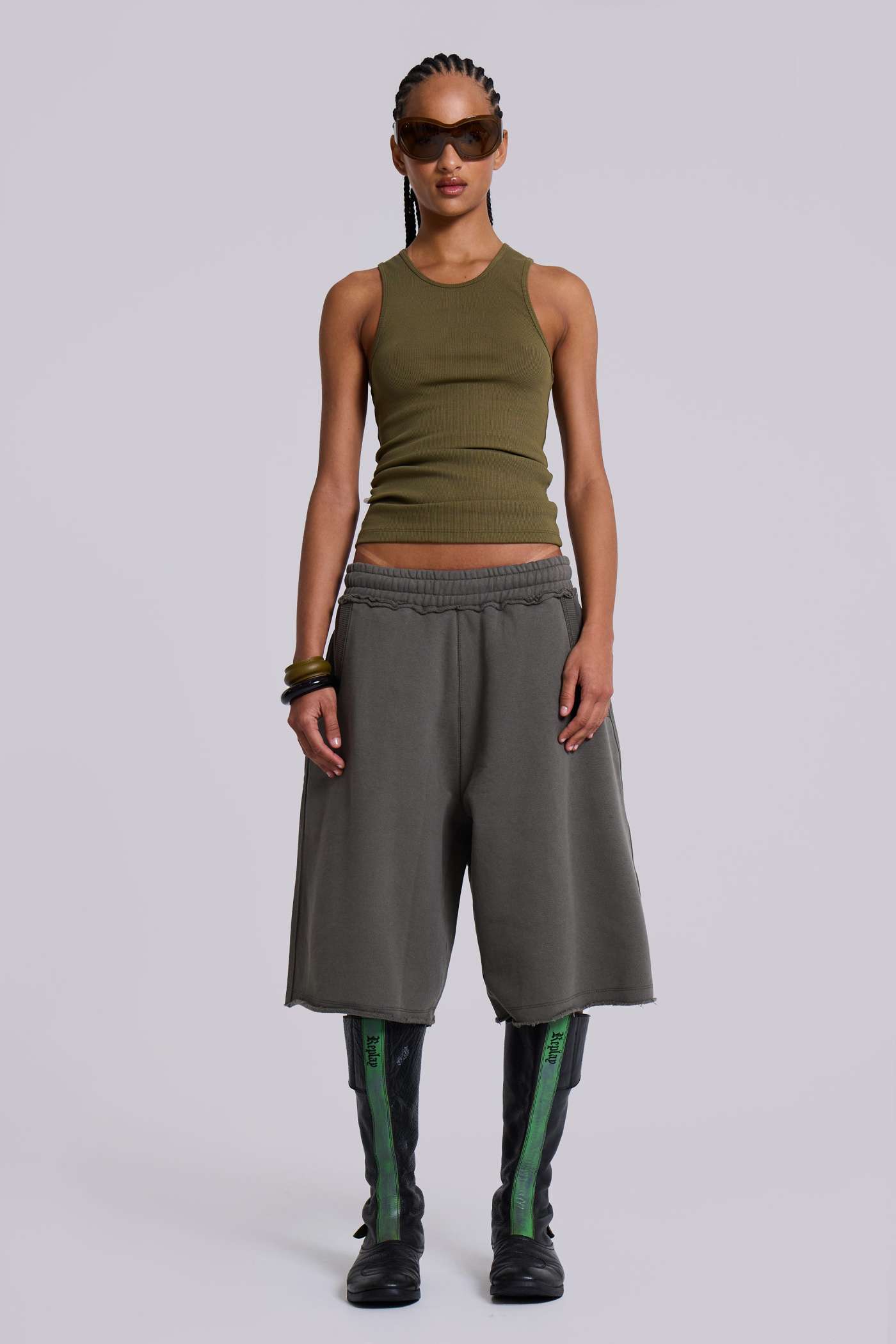 Khaki Monster Shorts