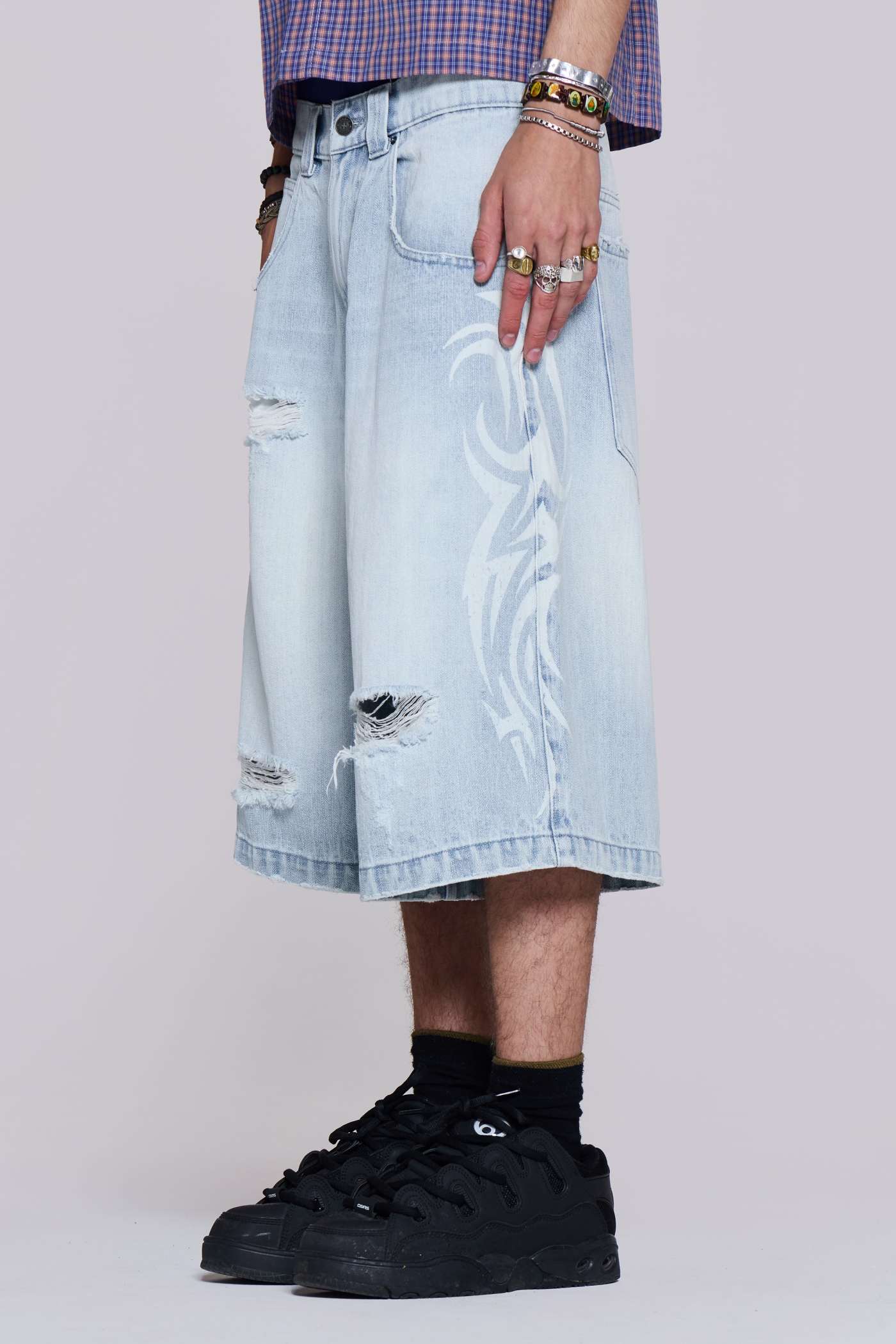 Bleach Blade Colossus Jorts | Jaded London | Clothing