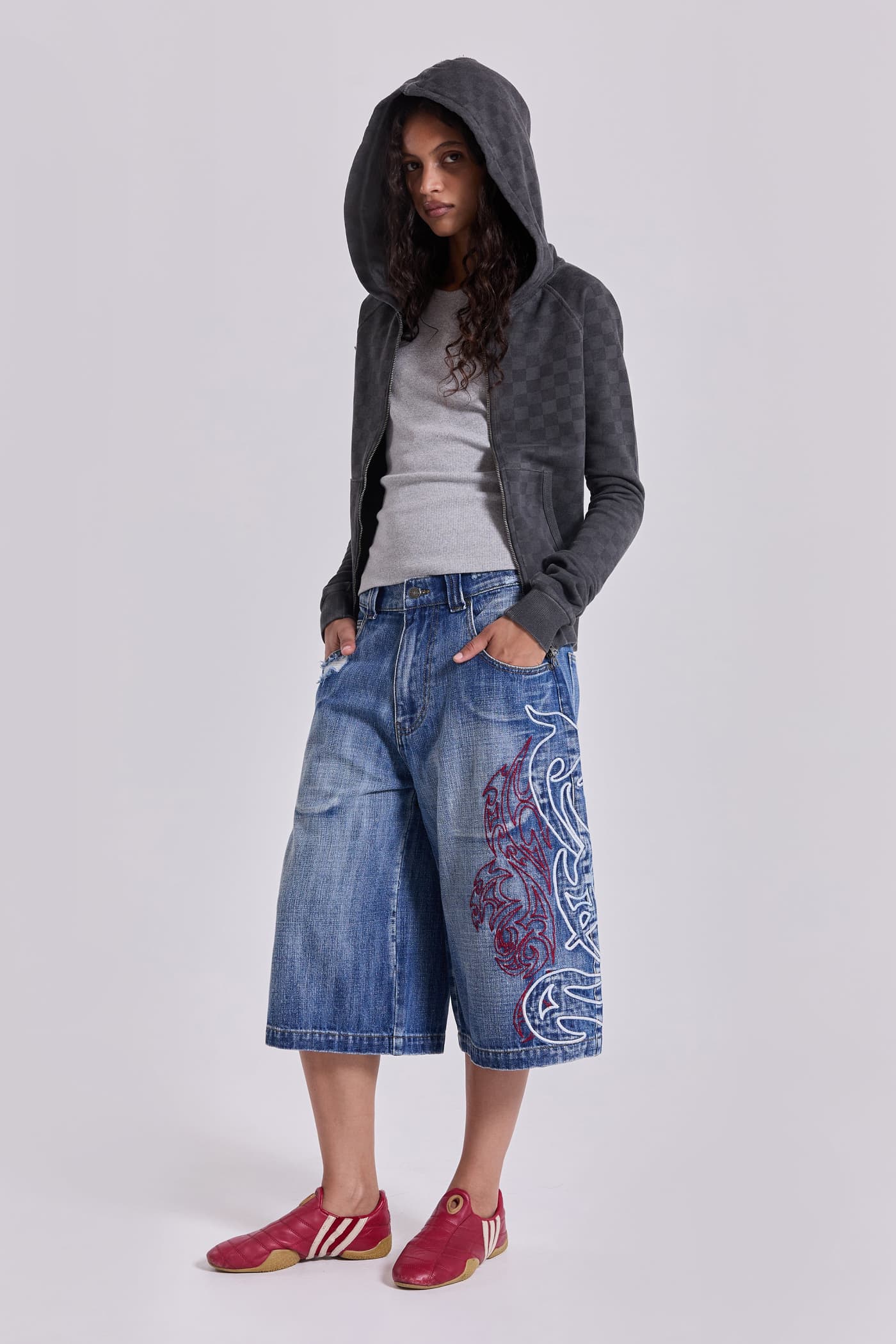 Layered Tribal XL Colossus Jorts | Jaded London | Clothing