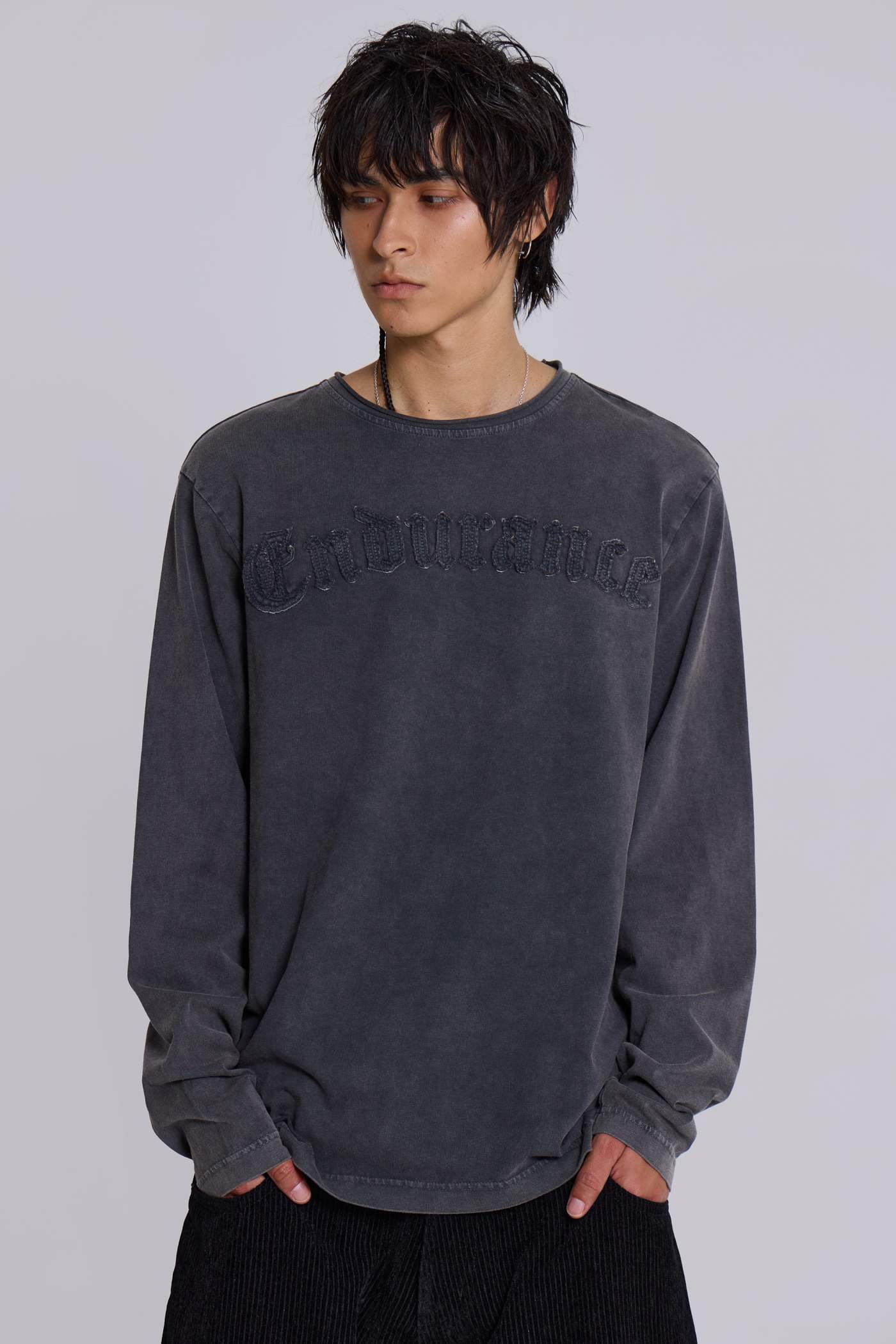 JADED LONDON　ロンT Jaded London Double Layer Varsity Top in Red | REVOLVE