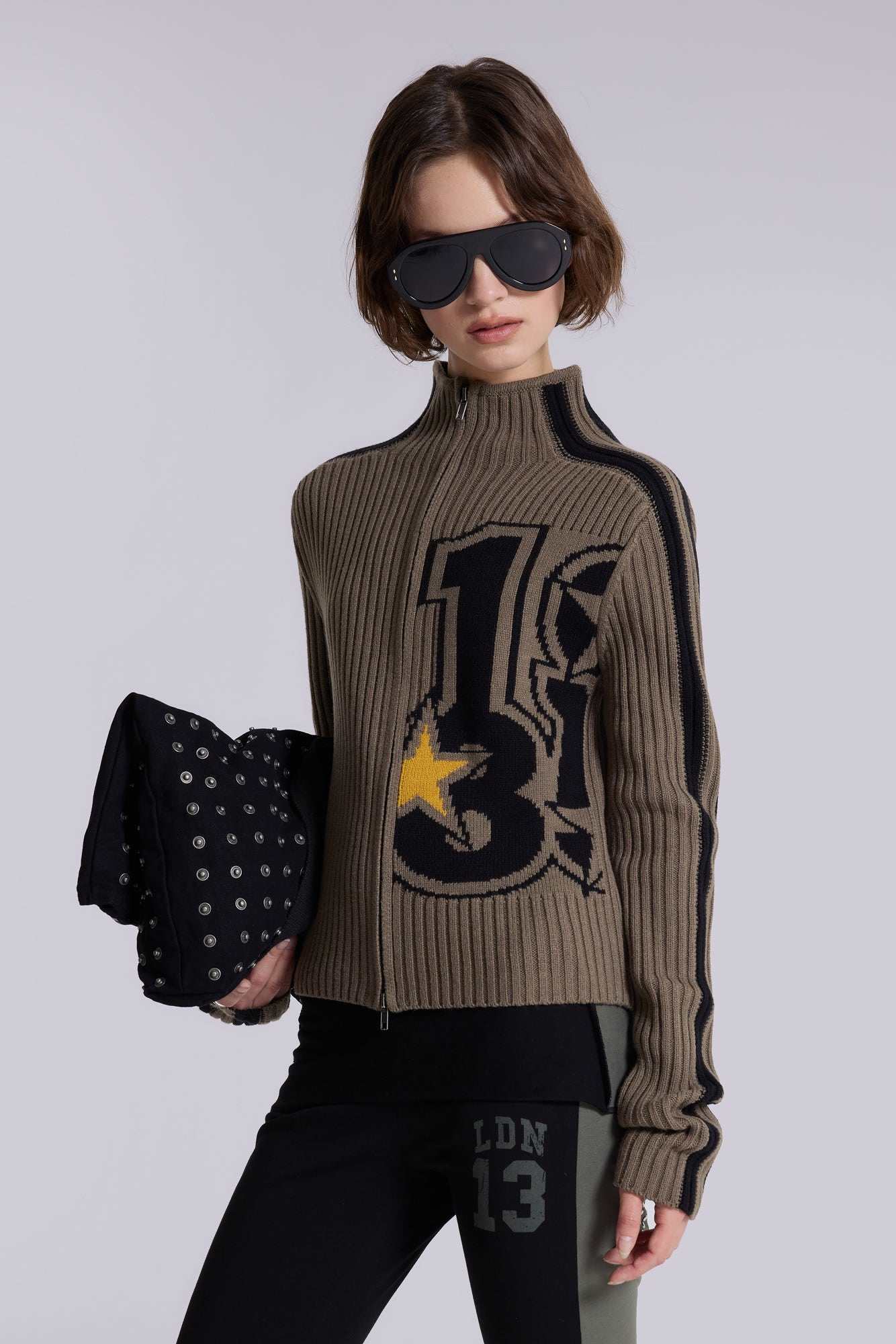 Sprint Zip Through Rib Knit