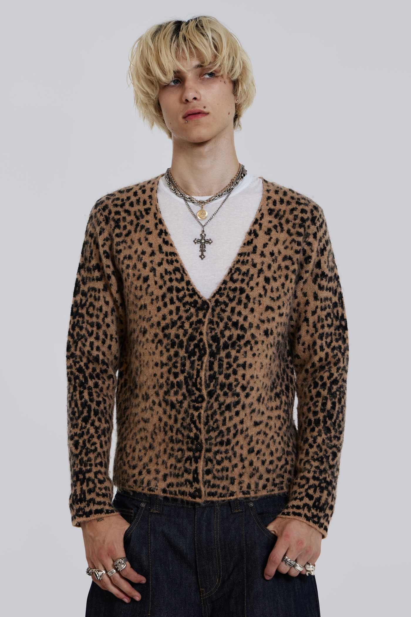 Leopard Chuck Cardigan