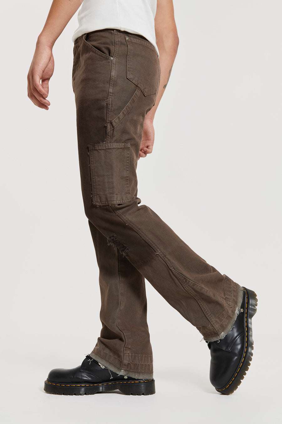 無料発送 Brown Vintage Shop Rodeo London Jaded | Carpenters Flared パンツ