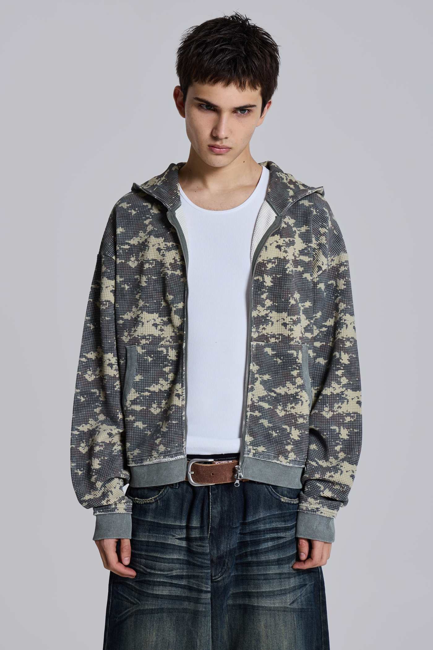 Digi Camo Waffle Hoodie