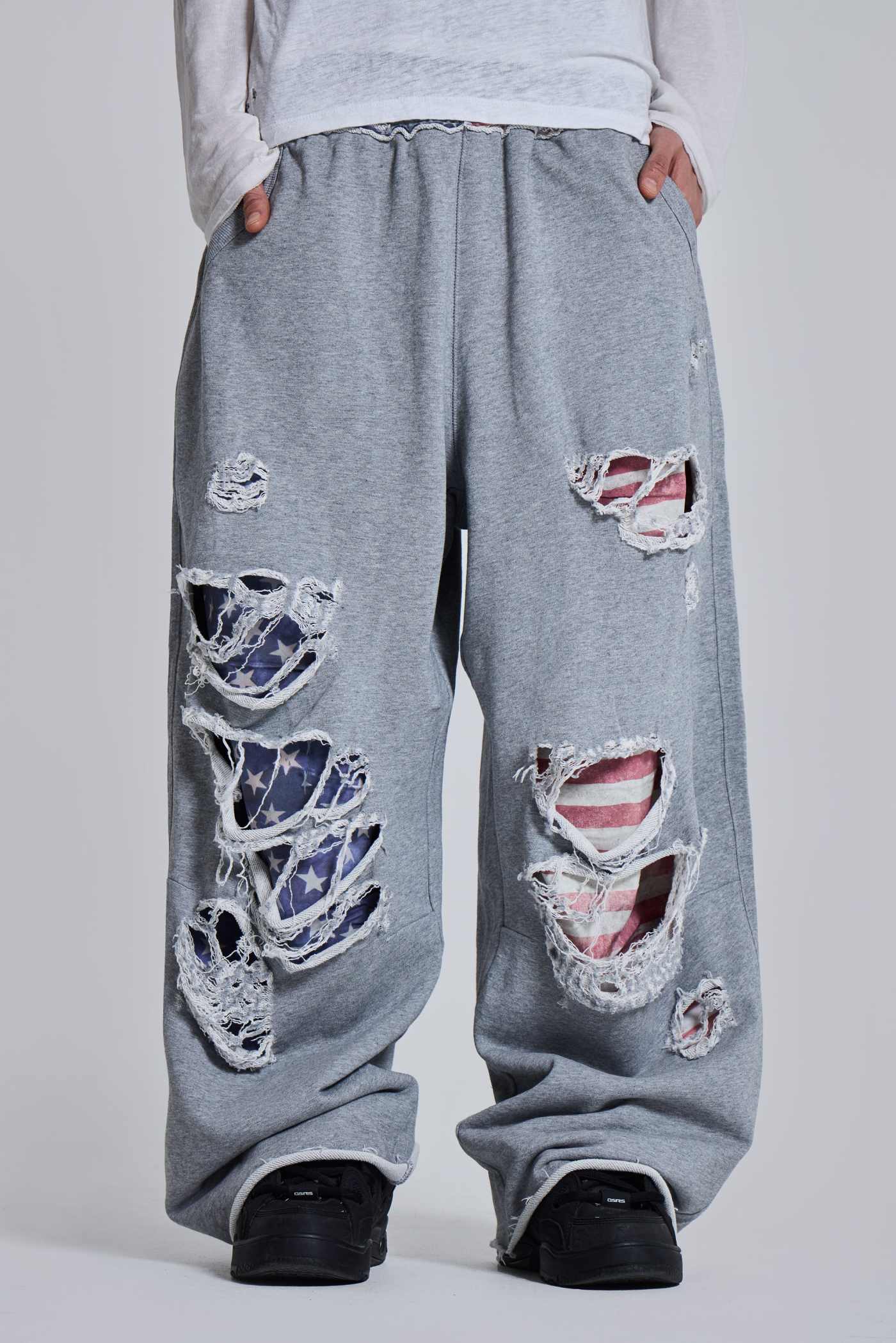 Stars and Stripes Distressed Monster Joggers