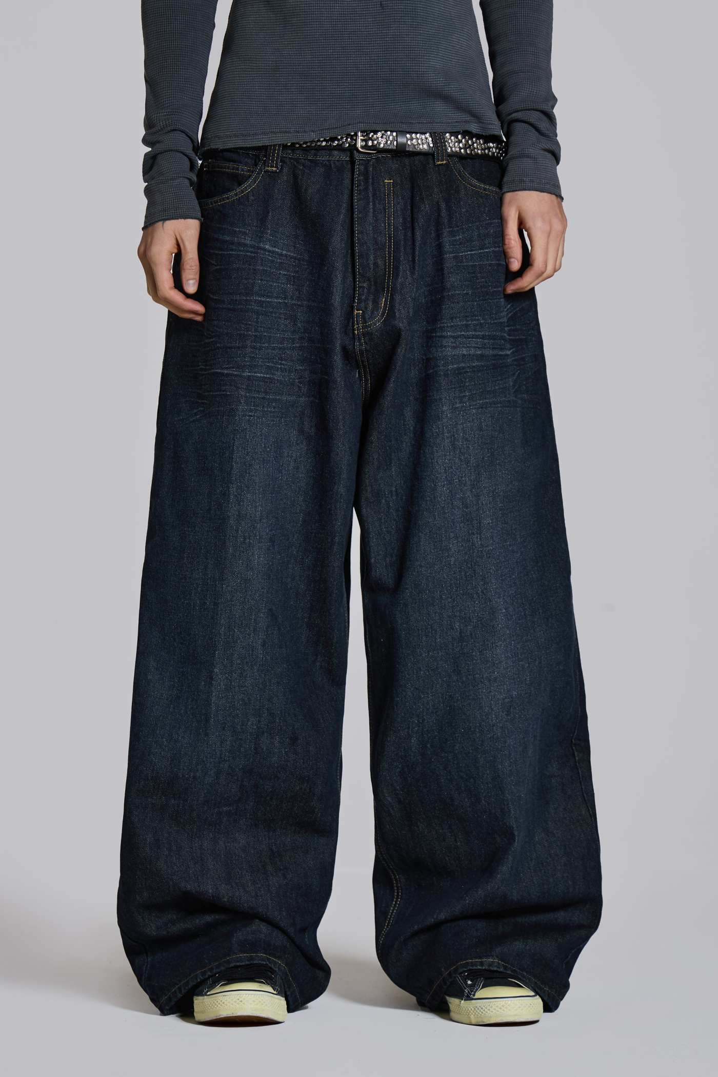 Creased Indigo XL Colossus Jeans