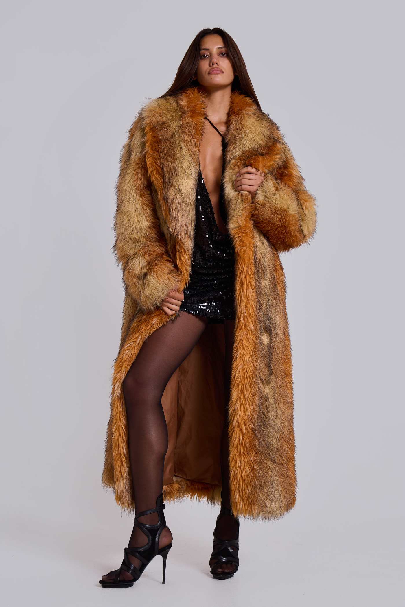 Xylia Faux Fur Maxi Coat