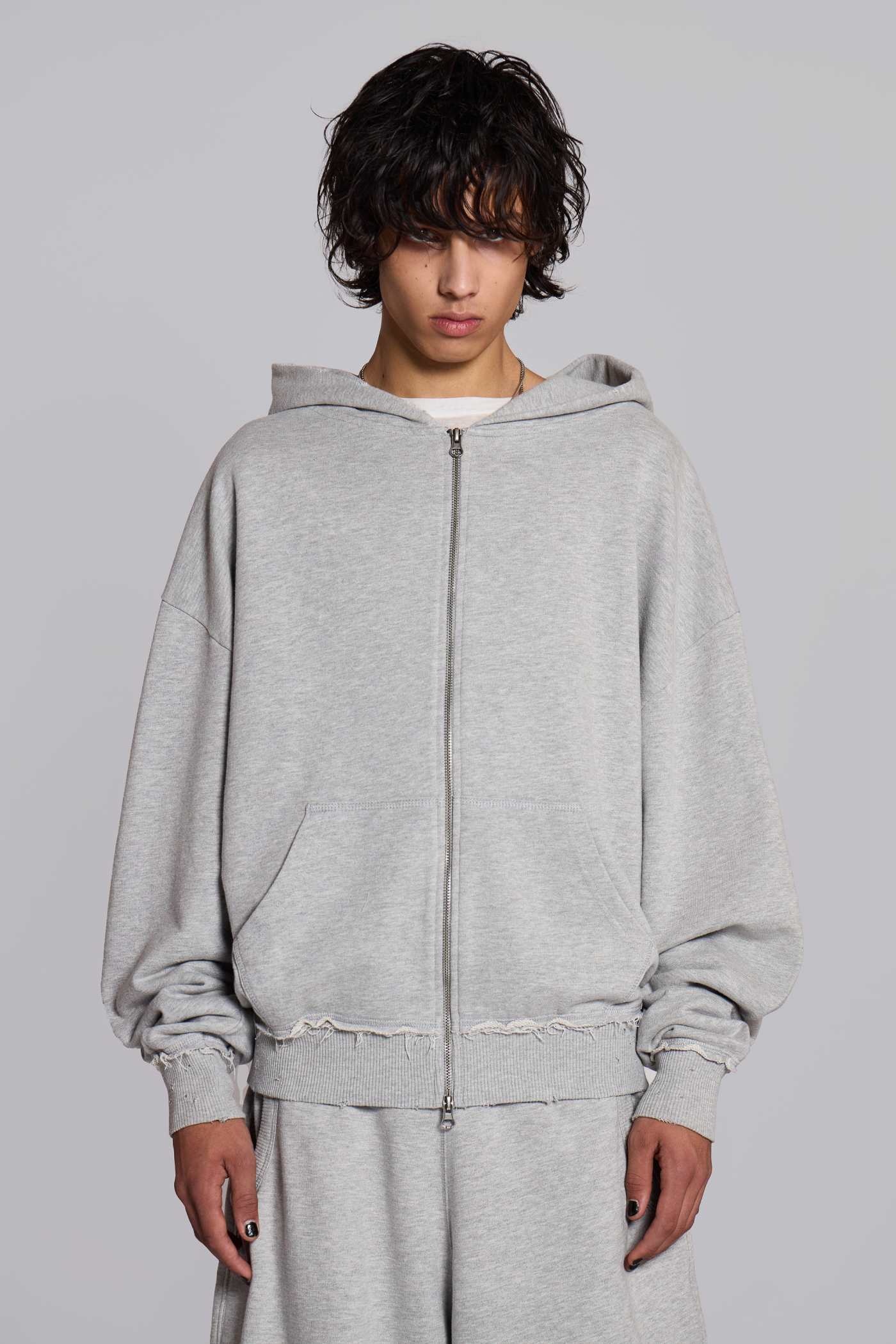 Grey Oversized Monster Hoodie