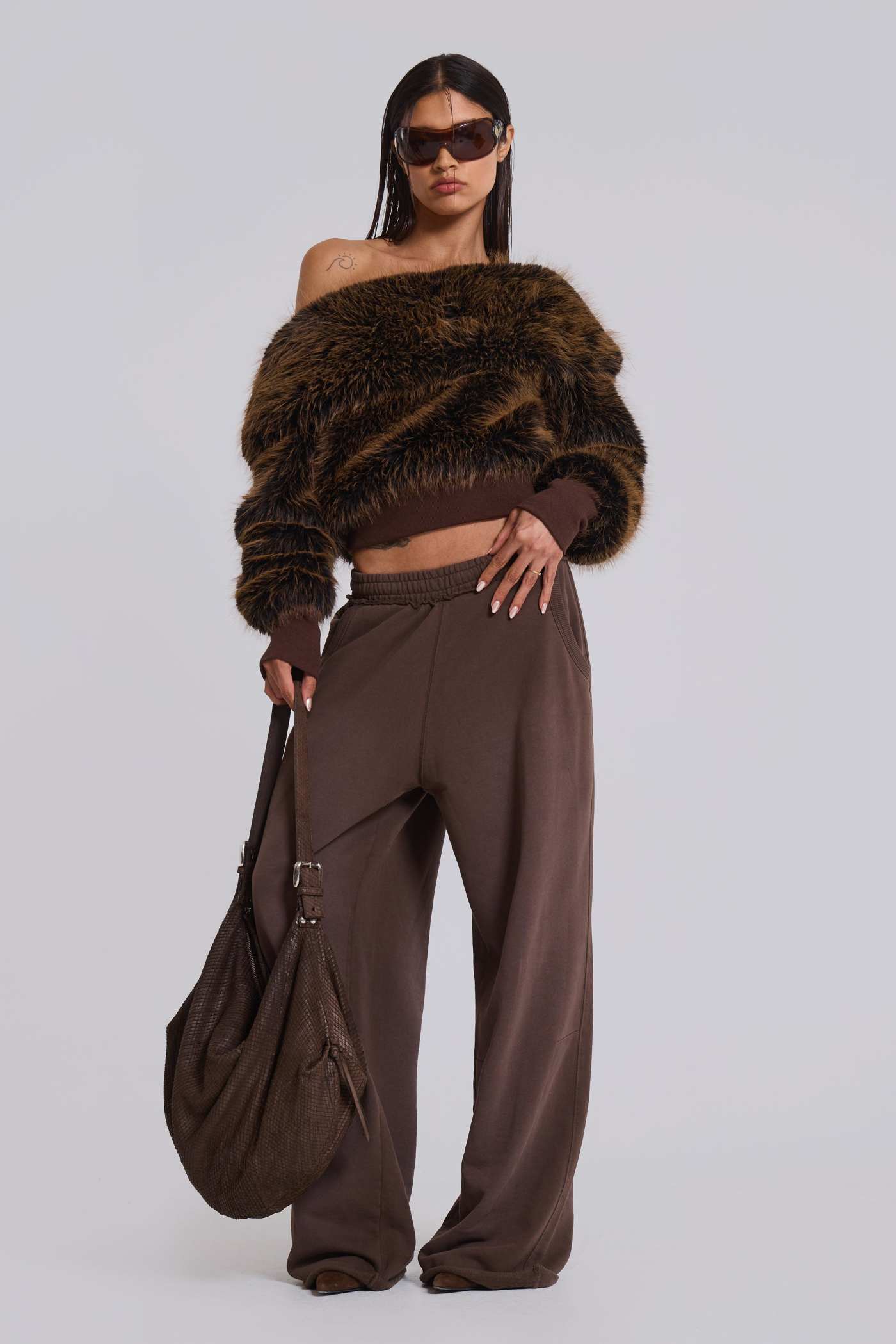 Brown Marble Women's Joggers