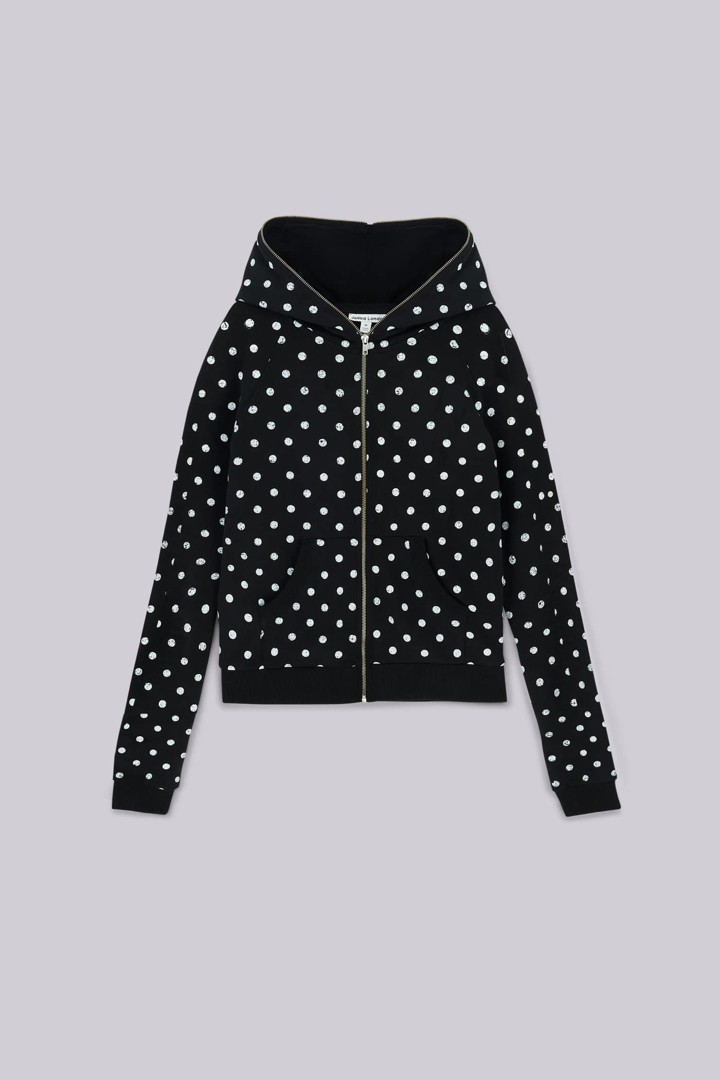 Black Tiny Polka Dot Women's Hoodie
