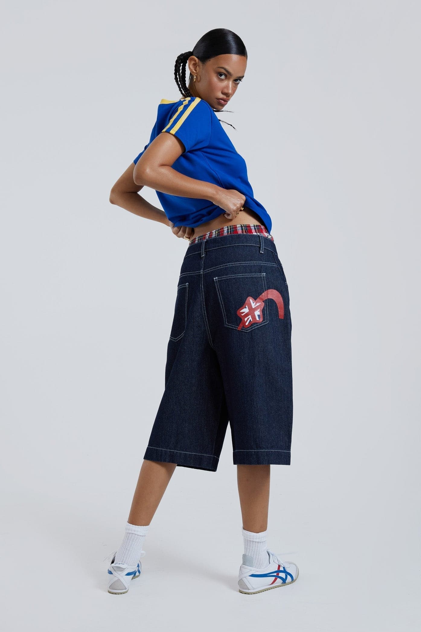 TAILORED DENIM JORTS