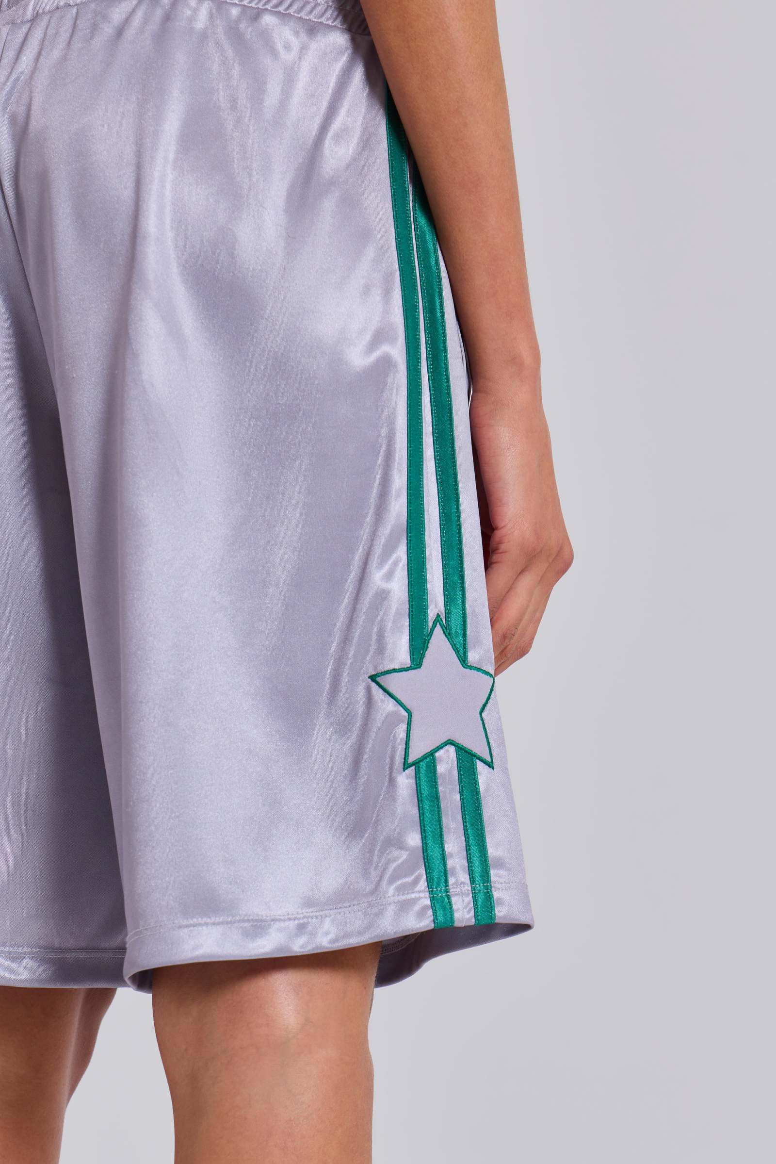 Silver Alyx Longline Football Shorts