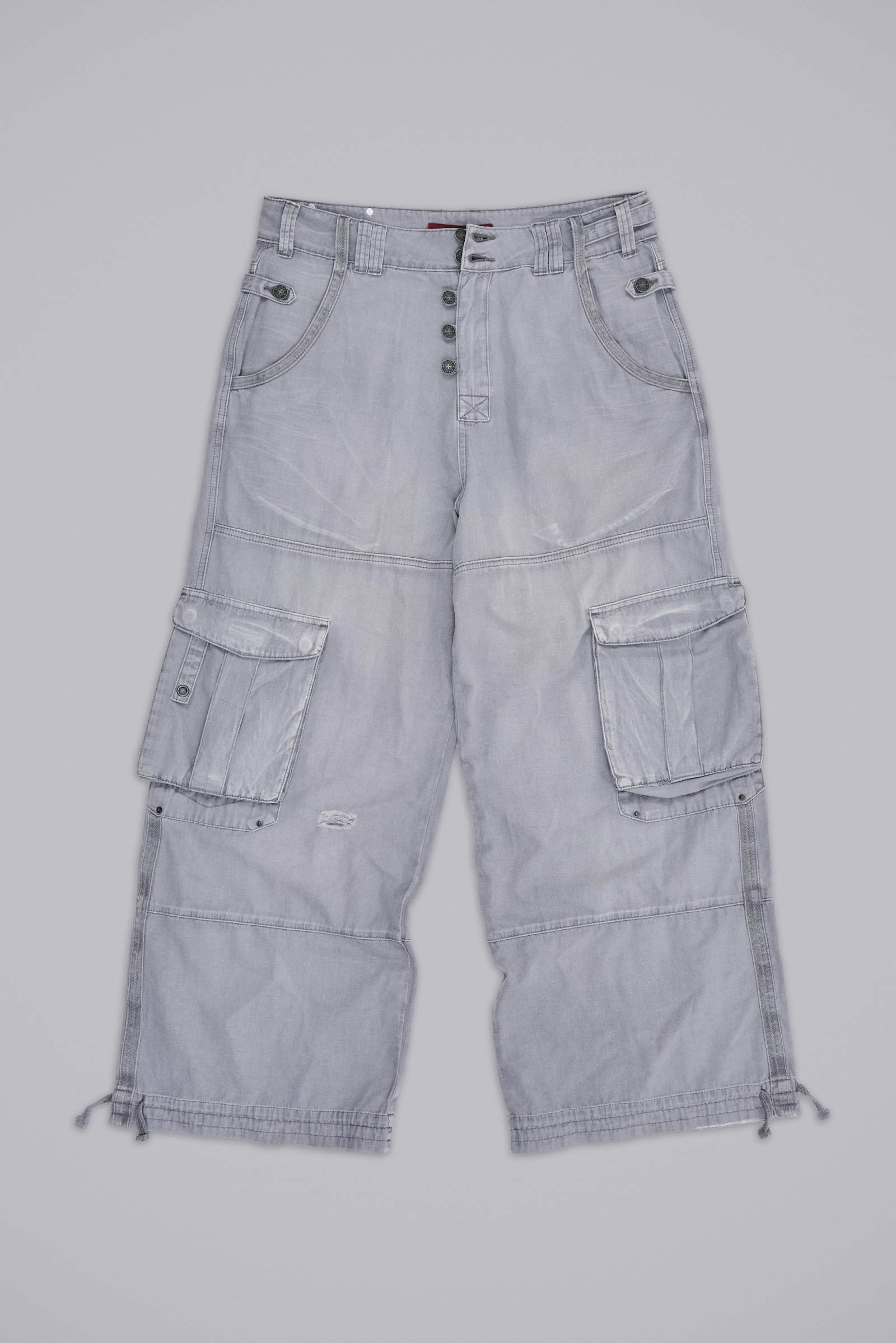 Washed Grey Decoy Cargos
