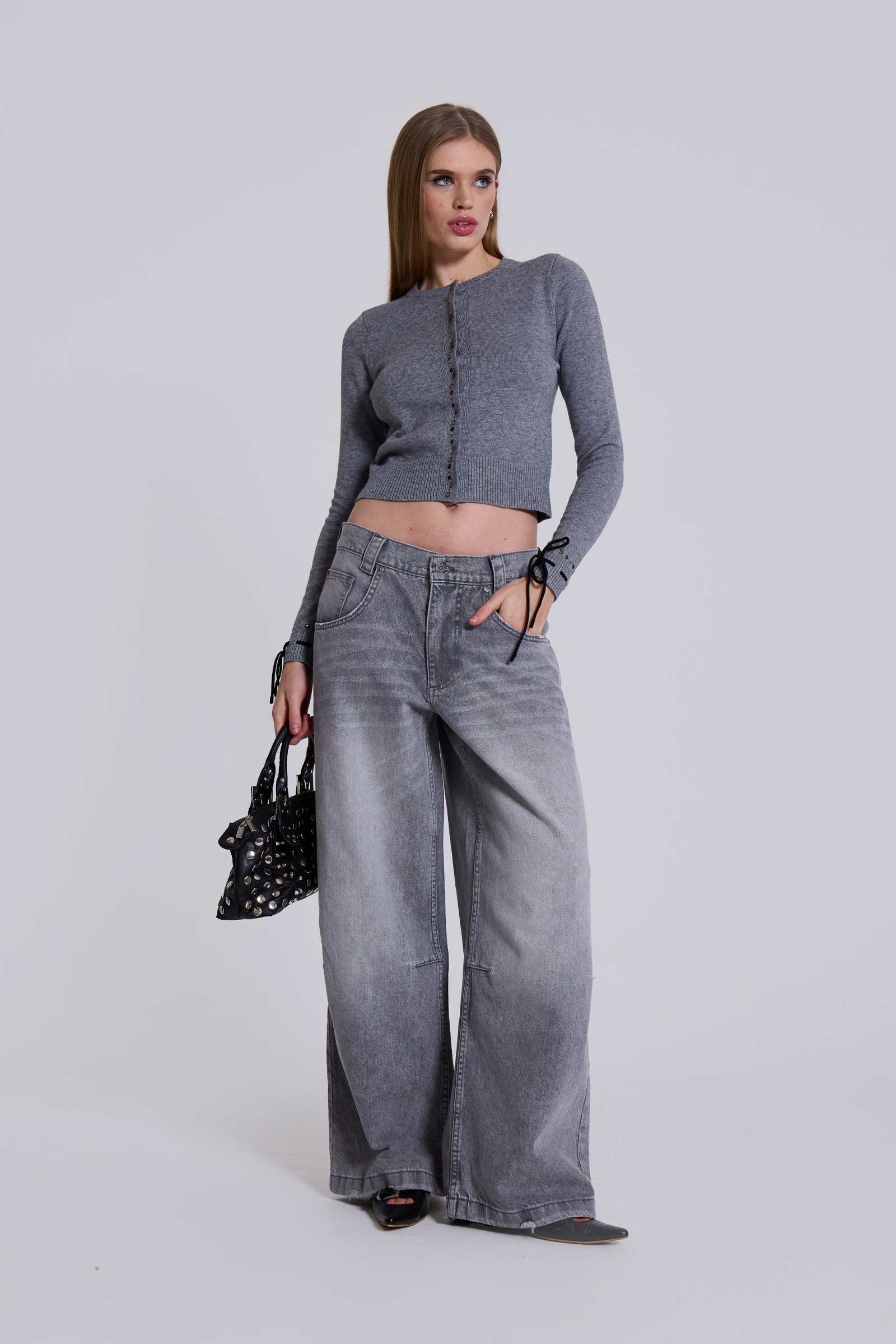 Shop WFH Studded Cardigan | Jaded London | Clothing