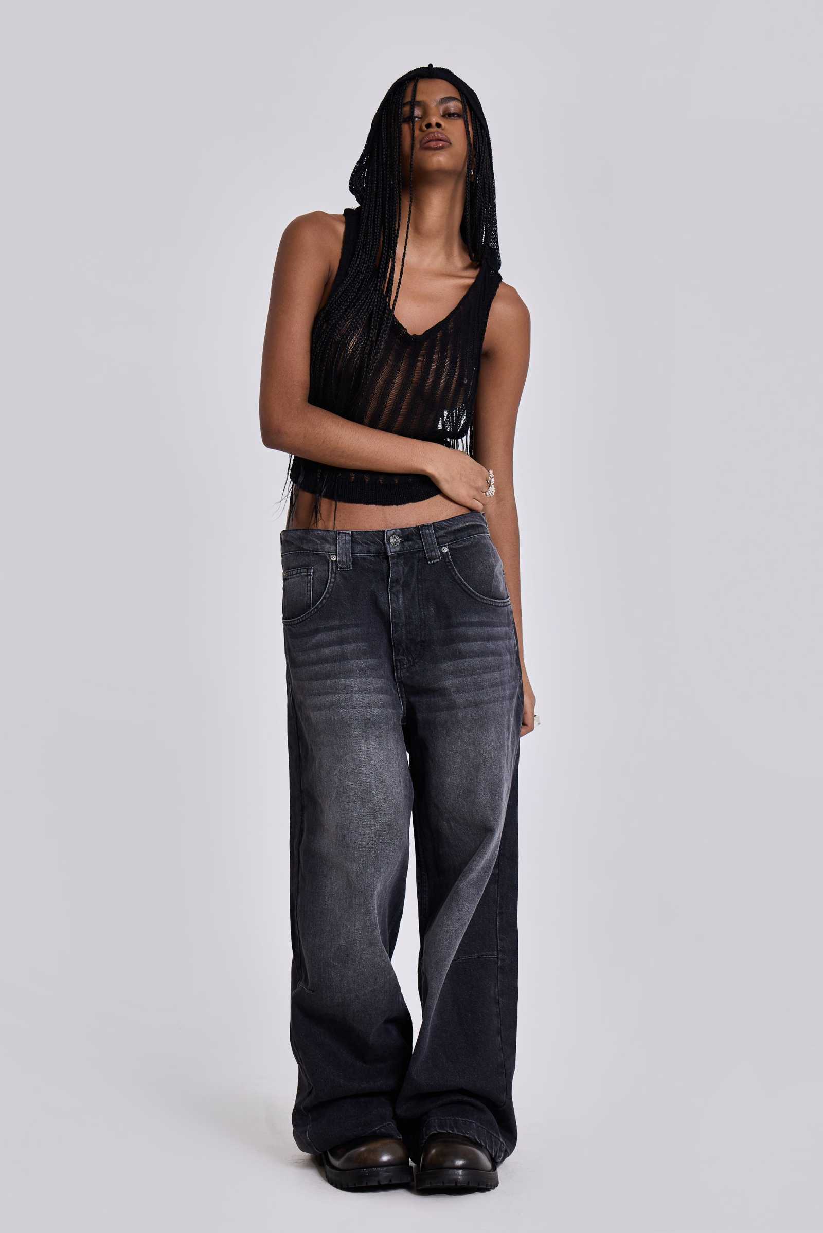 Washed Black Colossus Jeans