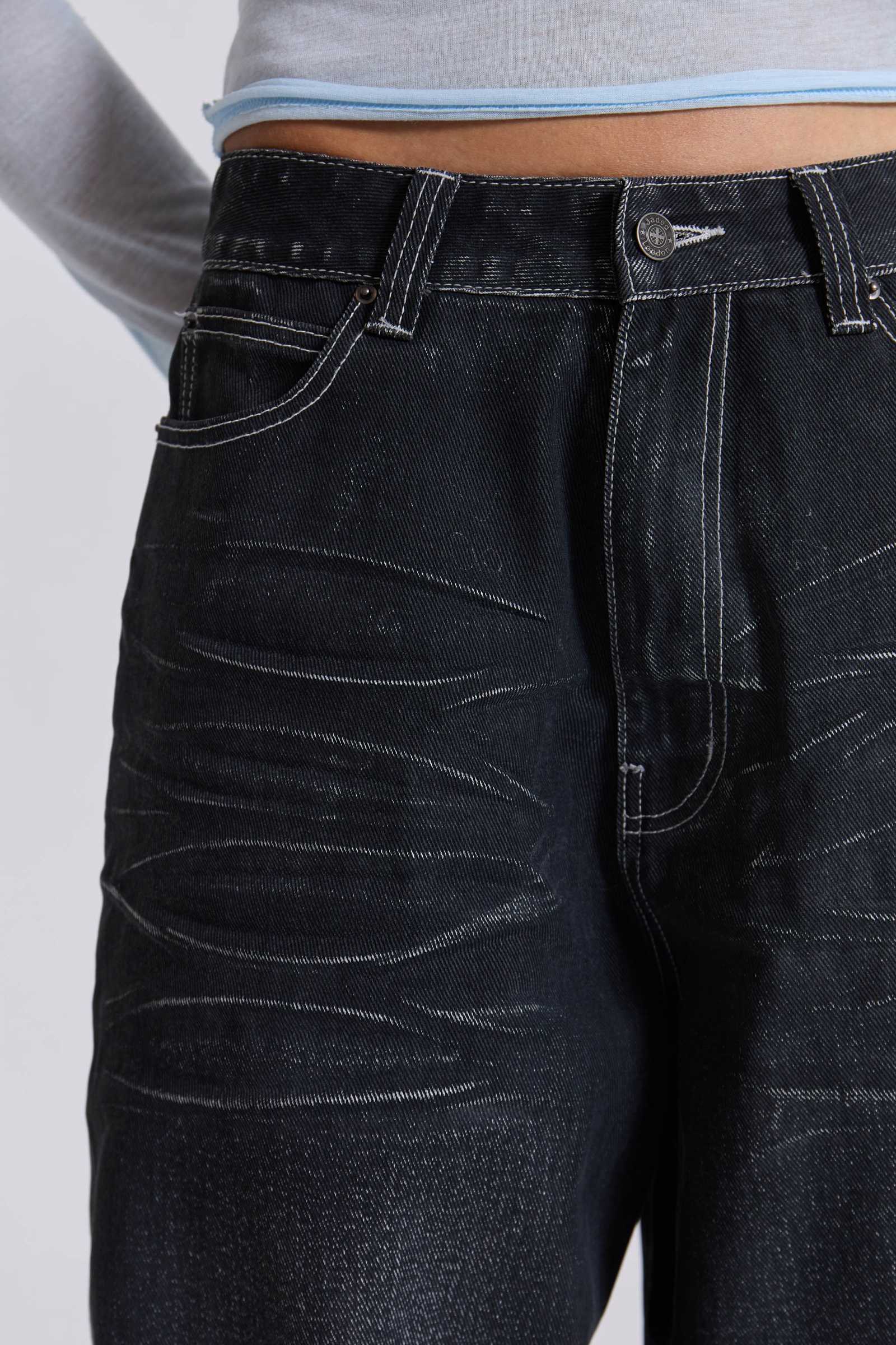 Black Coated XL Colossus Jeans
