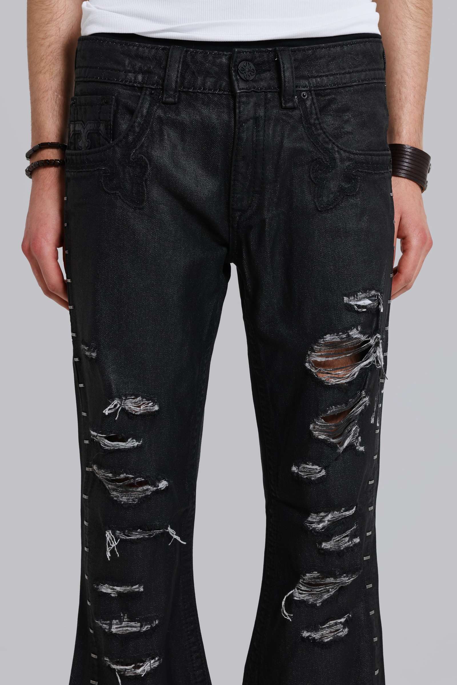 Rock Revival Staple Wax Bootcut Jeans