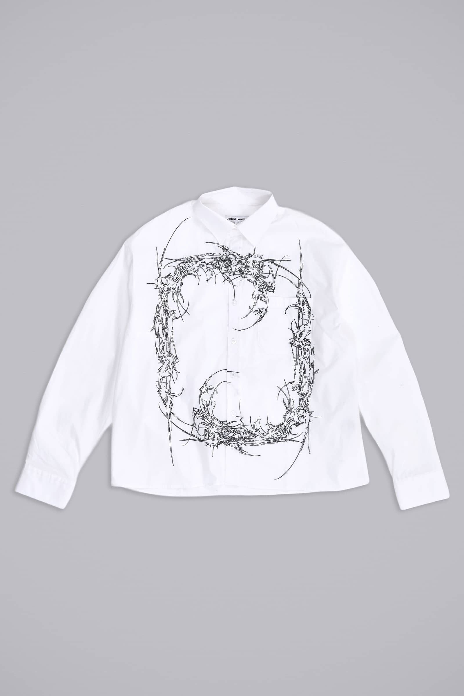 Opaque Button-Up Shirt