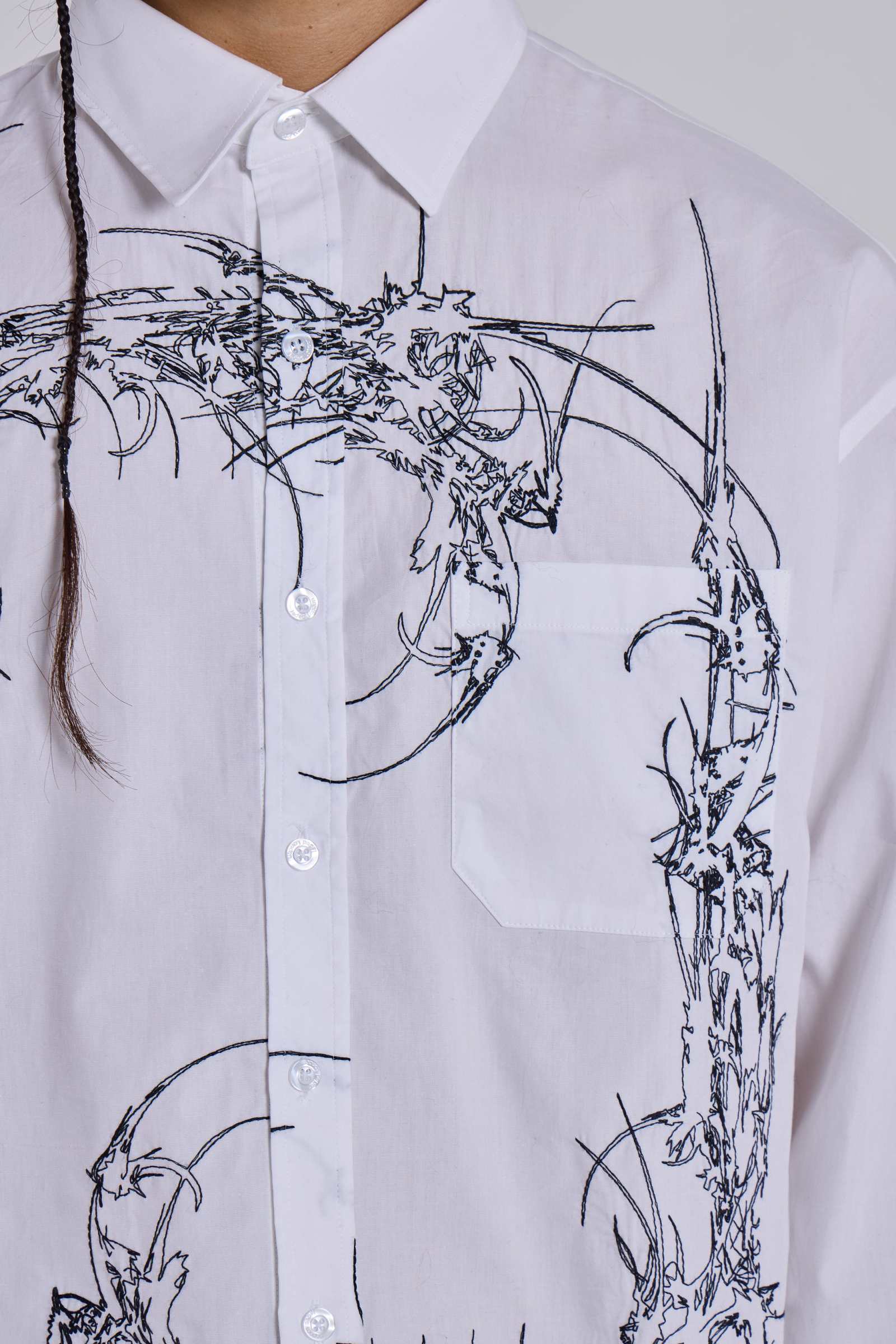 Opaque Button-Up Shirt