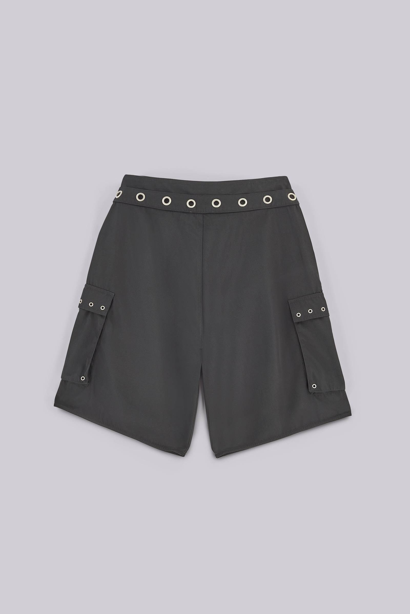 Black Eyelet Board Shorts