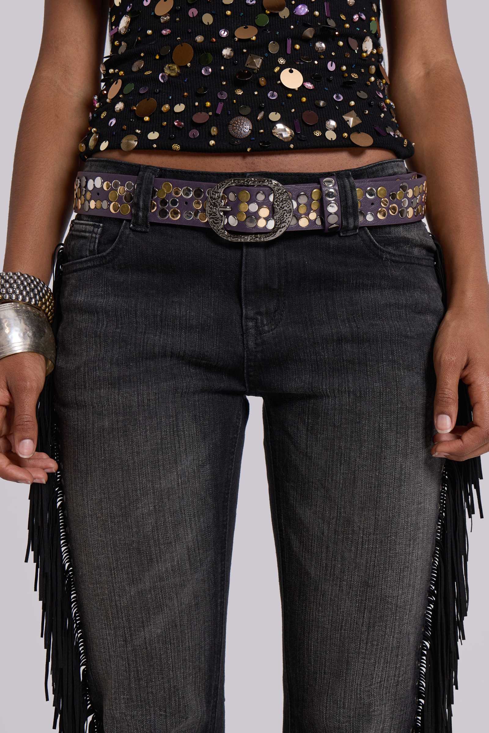 Amethyst Studded belt
