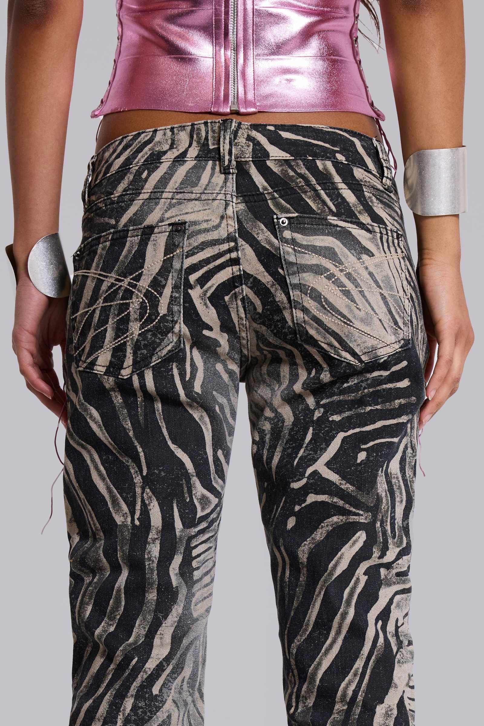 Leona Bootcut Cooper Jeans in Zebra